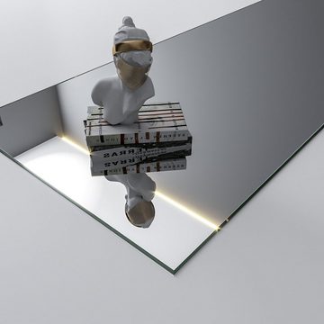 MySpiegel.de Wandspiegel Kristallspiegel Badspiegel polierte Kante in 5mm Stärke