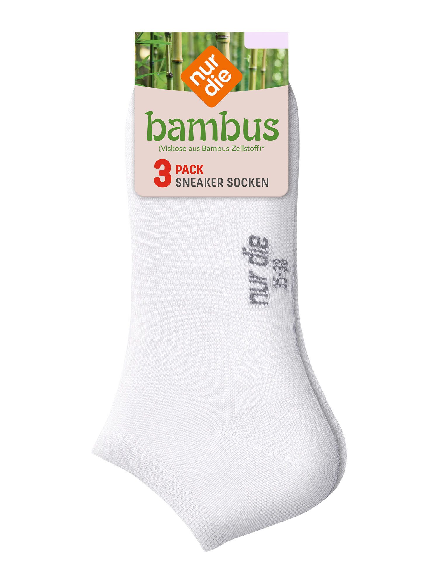 Nur Die Sneakersocken Bambus (3-Paar) Sneaker Socken, Kurzsocken, Füßlinge