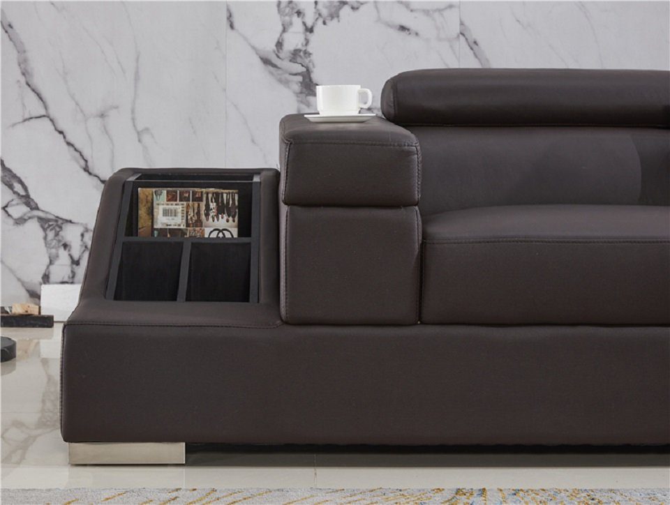 Couchen Ecke Braun Polster Form Moderne L Designer Ecksofa, Möbel Couch JVmoebel Sofa Sitz