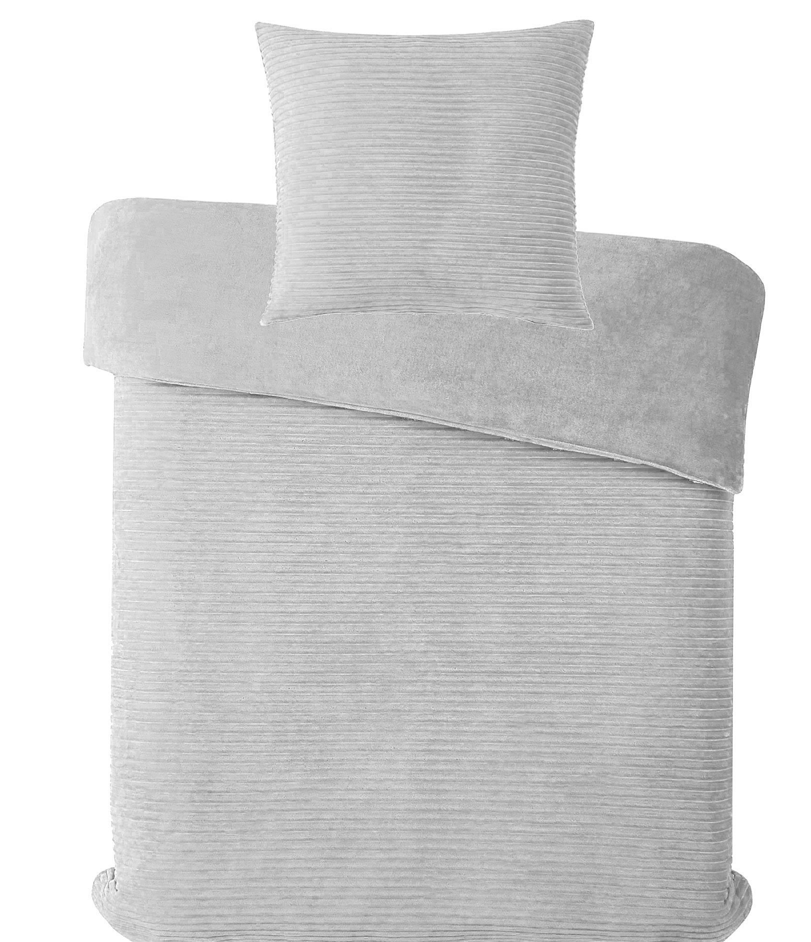 Bettwäsche Winter Wende Bettwäsche Cashmere Cord Fleece, 135x200+80x80cm