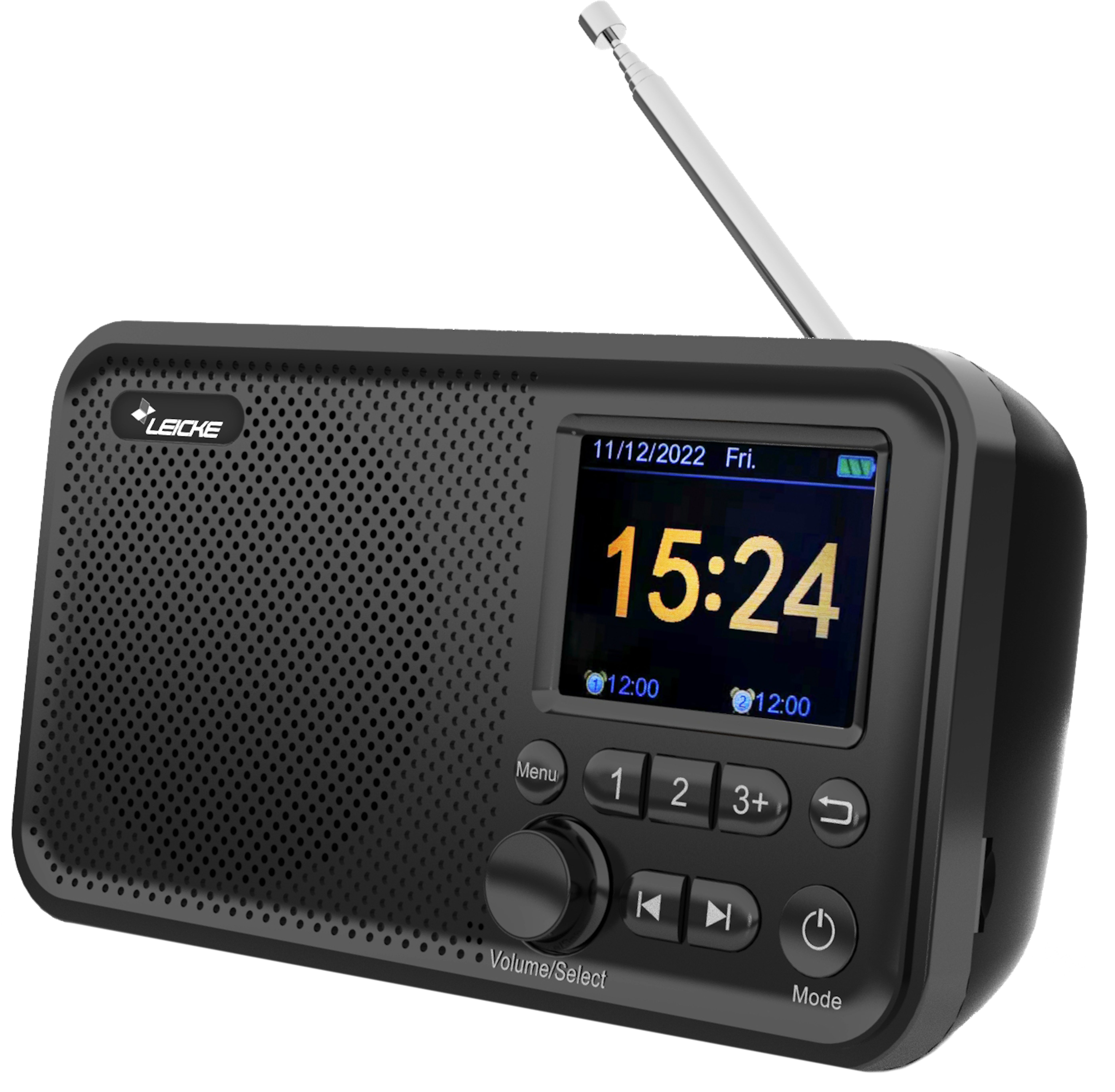 Leicke DAB+ / UKW - Radio + Bluetooth Lautsprecher (EP19013) Digitalradio (DAB) (Digitalradio (DAB), UKW-Radio (FM), Bluetooth Radio)