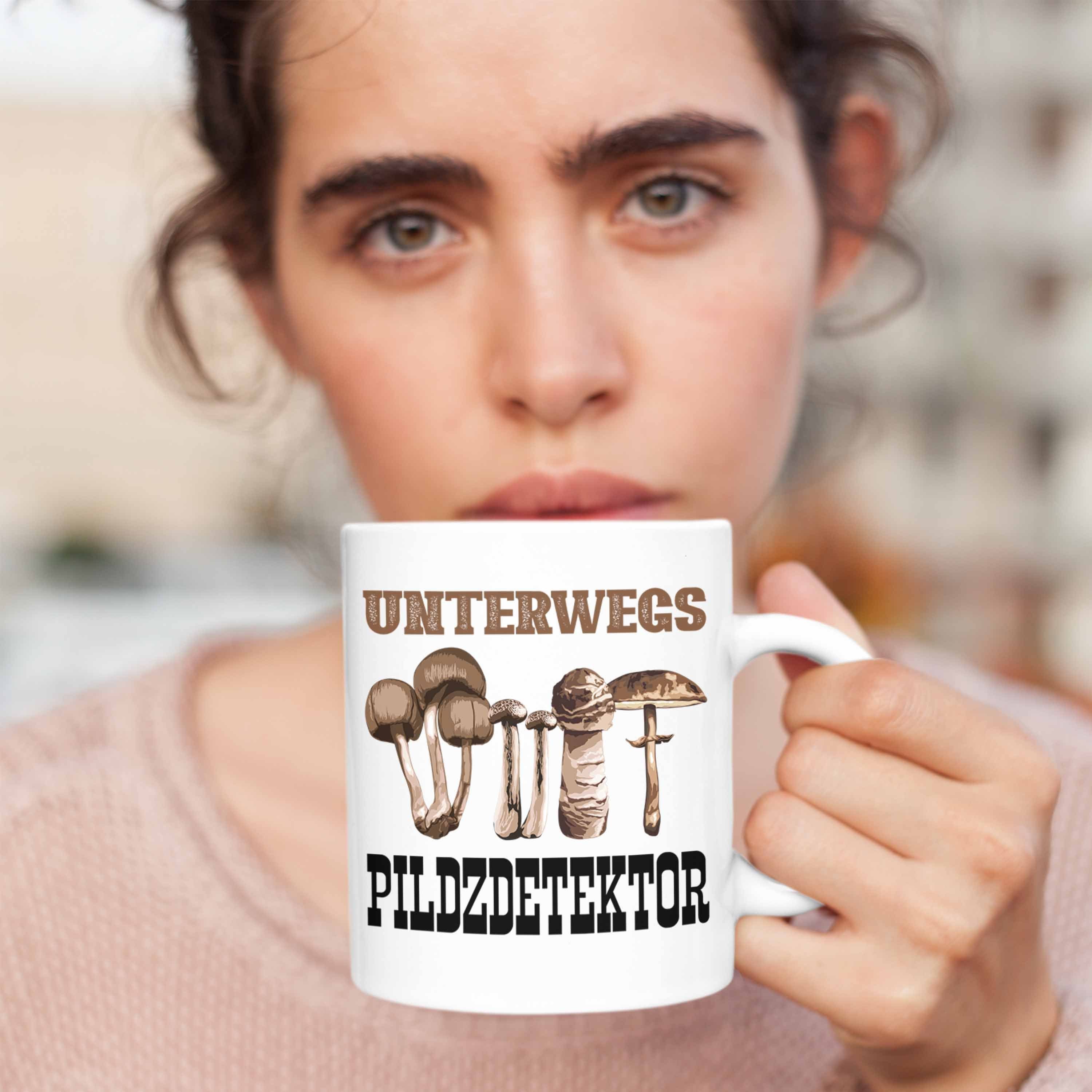 Sammeln Trendation Kaffeetasse Weiss Pilzsucher - Pilze Pilzliebhaber Trendation Pilzsammler Tasse Tasse Spruch Geschenkidee Geschenk