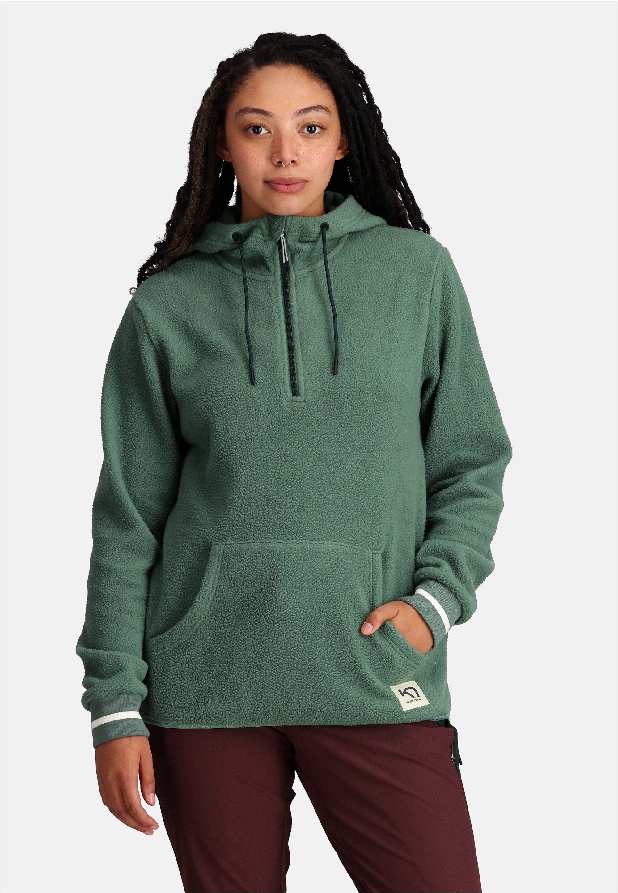 Kari Traa Kapuzensweatshirt Røthe mit kuscheligem Frottee-Fleece