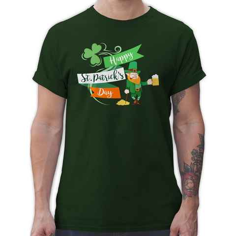 Shirtracer T-Shirt Happy St. Patricks Day Leprechaun Kobold St. Patricks Day