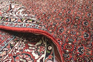 Wollteppich Bidjar Teppich handgeknüpft rot, morgenland, quadratisch, Höhe: 15 mm