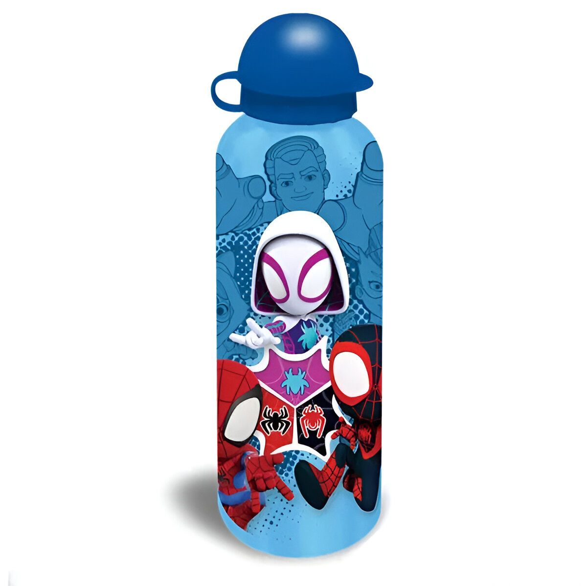 MARVEL Lunchbox Marvel Spidey Spiderman 4 tlg Kinder Lunch Set, (4-tlg., Spar-Set), Brotdose Trinkflasche Besteck