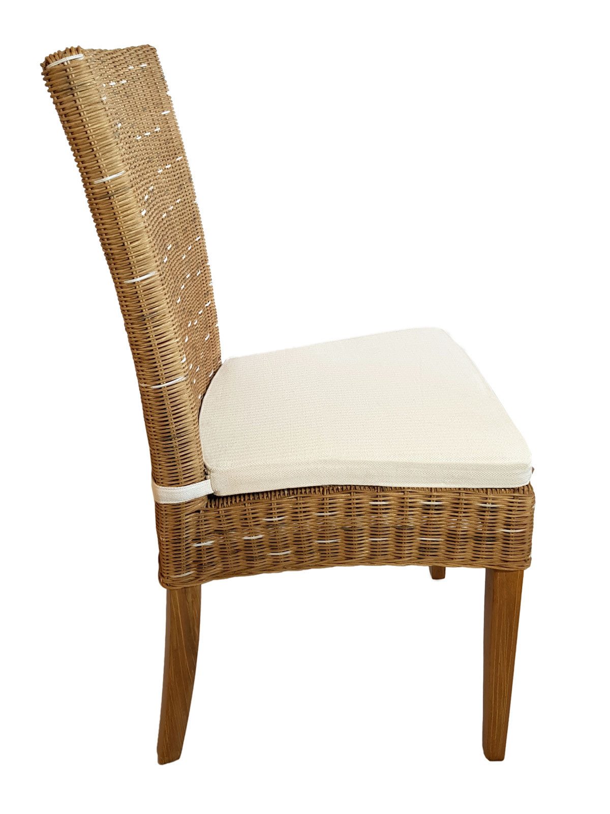 Amagohome Rattanstuhl Esszimmer Stuhl Rattanstuhl Wintergarten Stuhl Korbstuhl Cardine cappu