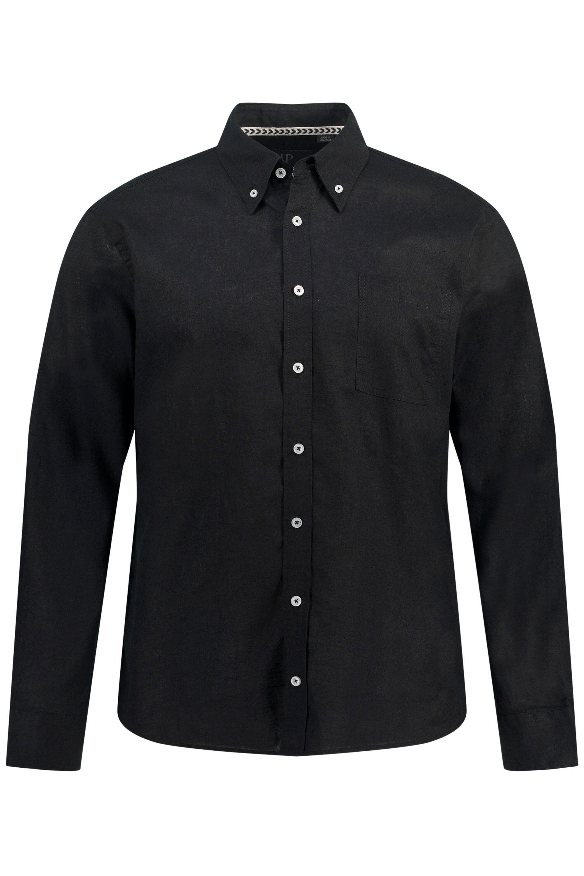 JP1880 Businesshemd Hemd Langarm Leinenmix Buttondown-Kragen günstig online kaufen