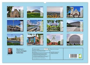 CALVENDO Wandkalender Bochum / Geburtstagskalender (Premium, hochwertiger DIN A2 Wandkalender 2023, Kunstdruck in Hochglanz)