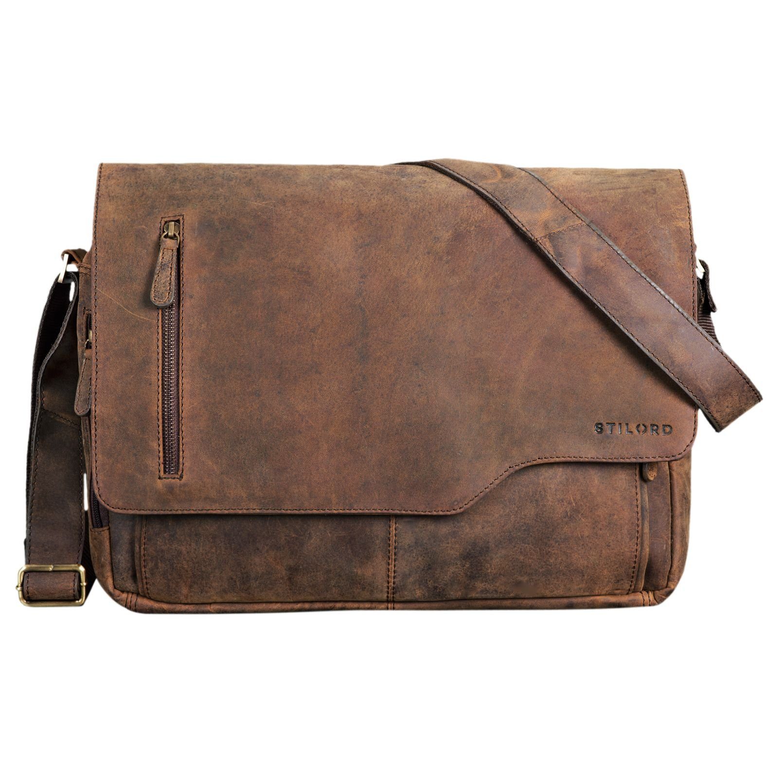 STILORD Laptoptasche "Marlon" Ledertasche Herren Business – Bild 2 von 5