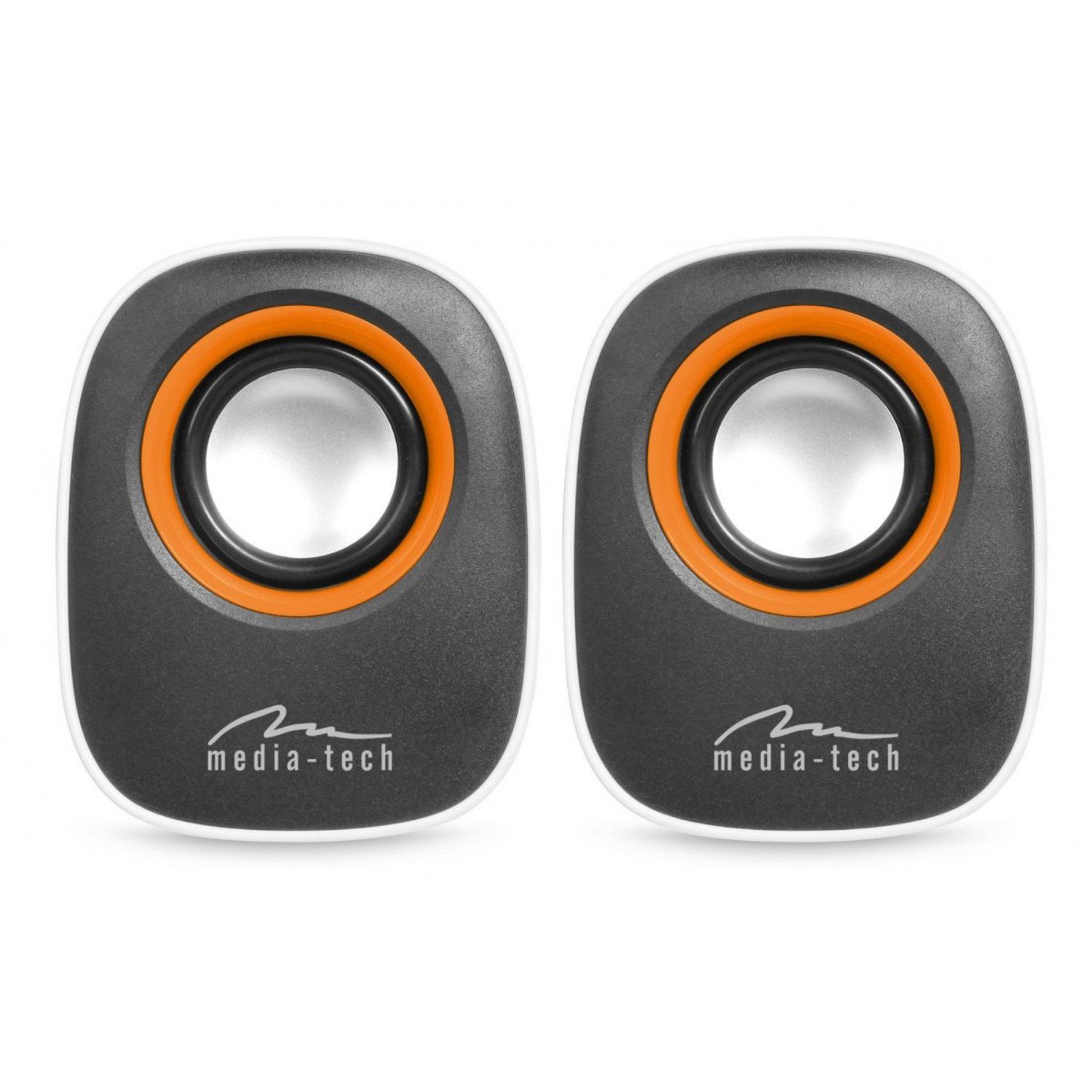 MEDIA-TECH MT3137 Computerlautsprecher 2.0 USB 6W RMS Lautsprecher (6 W, 3,5-mm-Audioausgang)