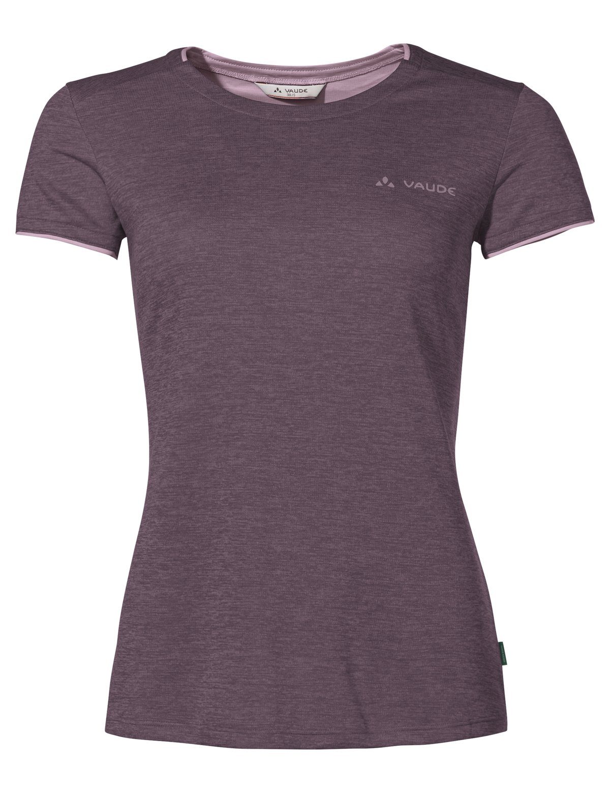 VAUDE T-Shirt Women's Essential T-Shirt Knopf (1-tlg) Grüner blackberry