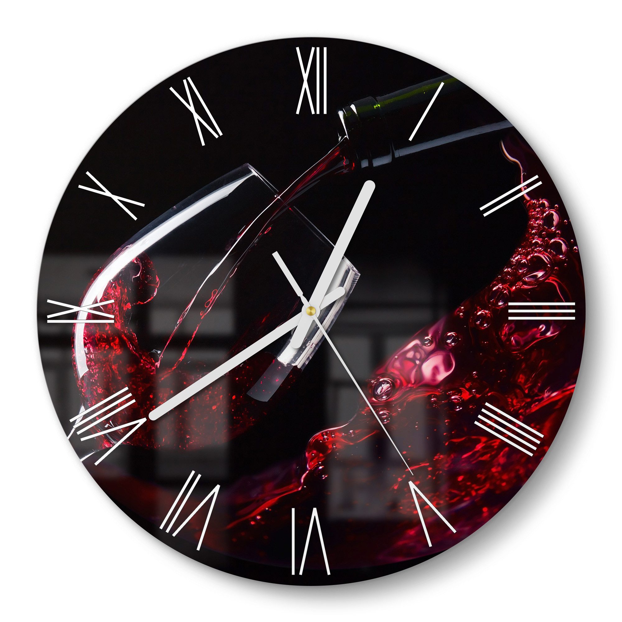 DEQORI Wanduhr 'Tanz der Tropfen' (Glas günstig online kaufen