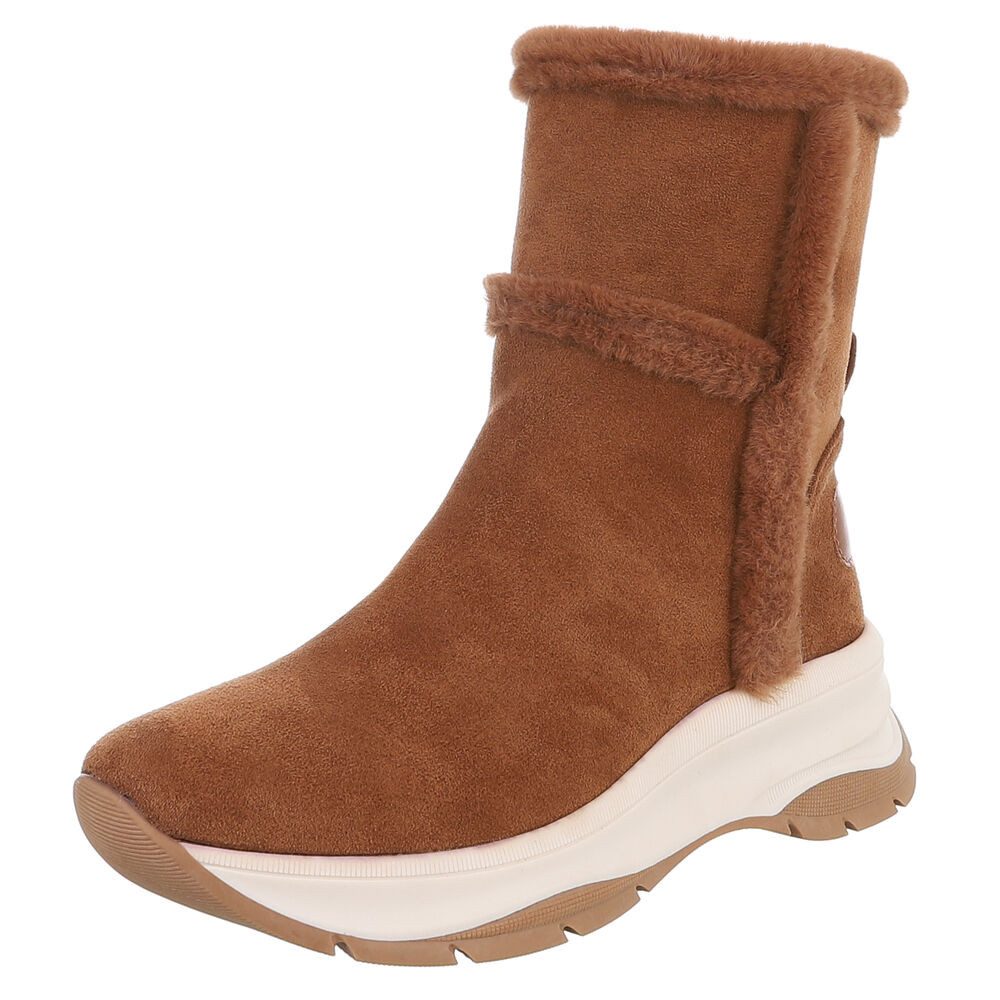 Ital-Design Damen Stiefeletten mit kuscheligem Futter günstig online kaufen
