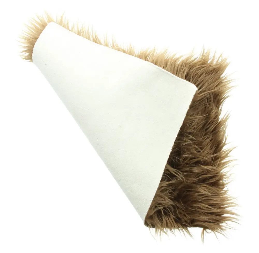 Home-trends24.de Tischläufer Deko Fell Braun Kunst Fellimitat Tisch rechteckig Platzmatte 45x30cm