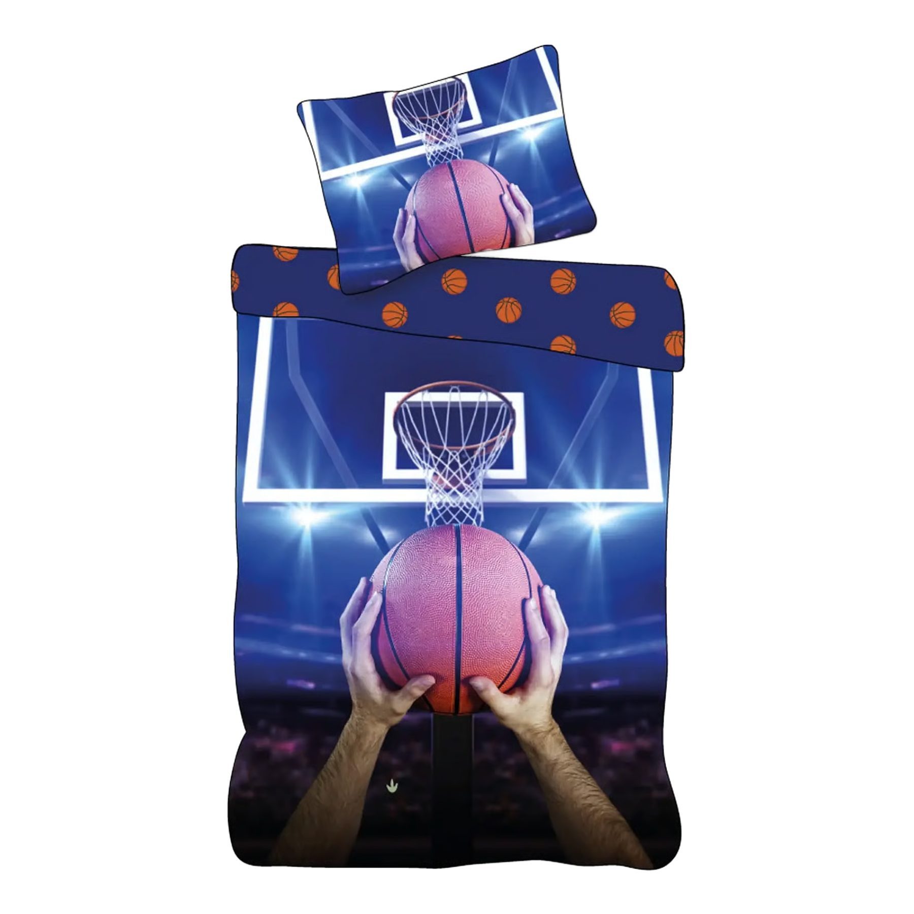 cofi1453 Bettwäsche Basketball Baumwolle Schlafset 140 × 200 cm, Baumwolle