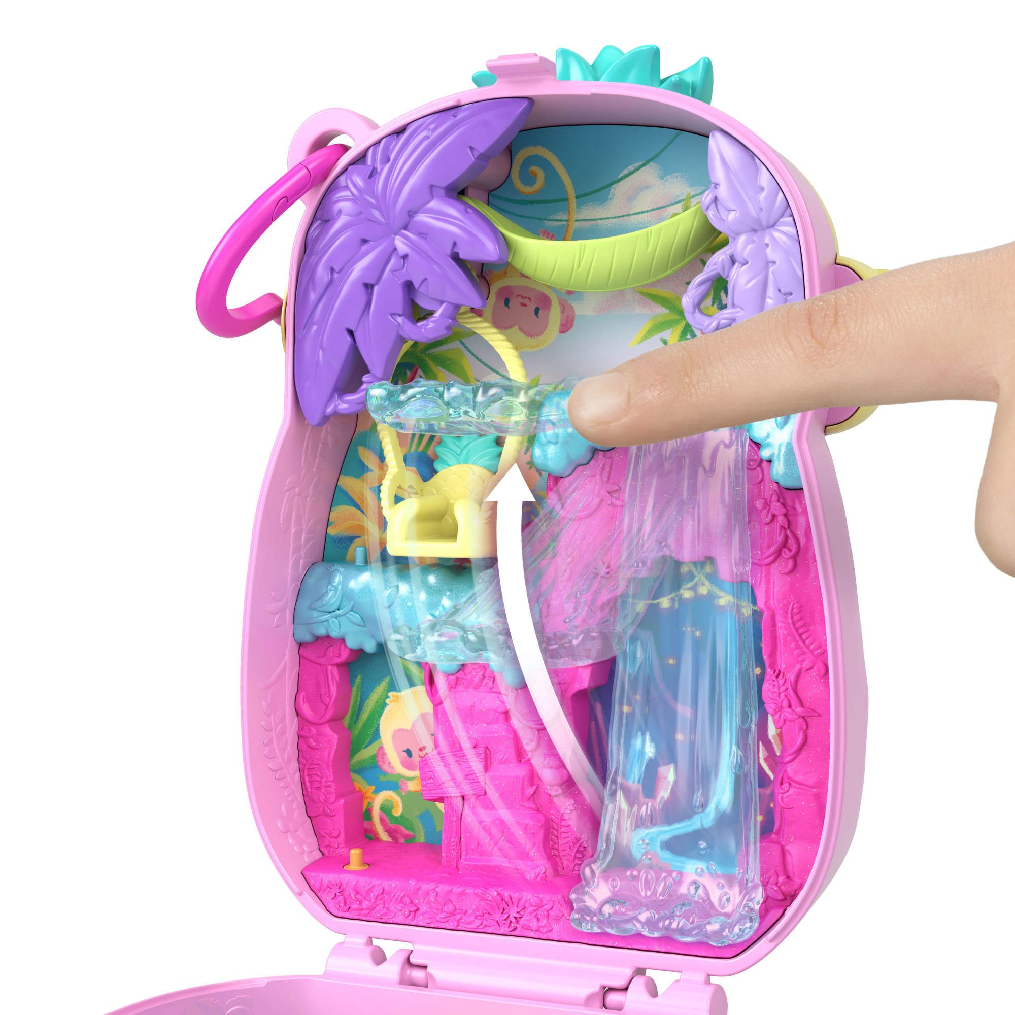 Polly Pocket Spielwelt Ananas Äffchen Schatulle – Bild 4 von 5