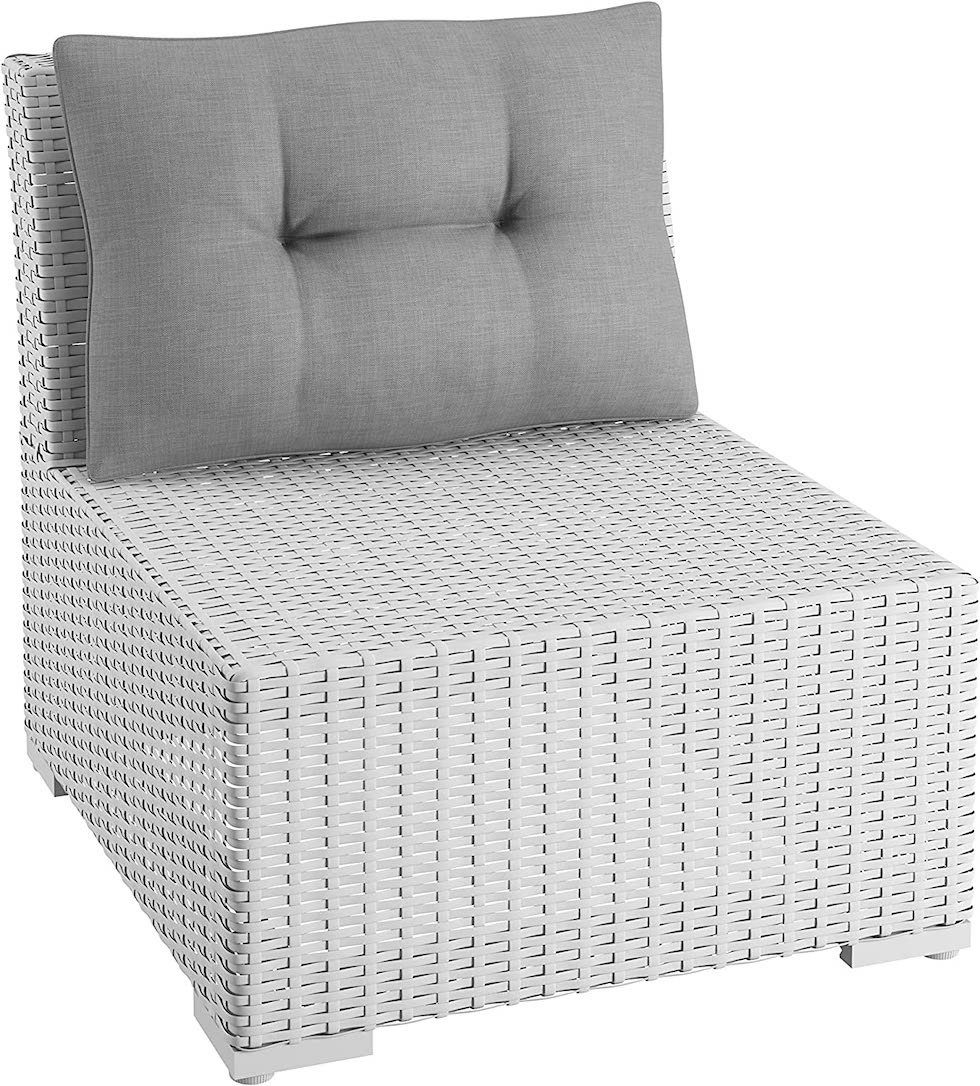 sunnypillow Stuhlkissen Gartenkissen für Gartenmöbel Rattanmöbel, günstig online kaufen