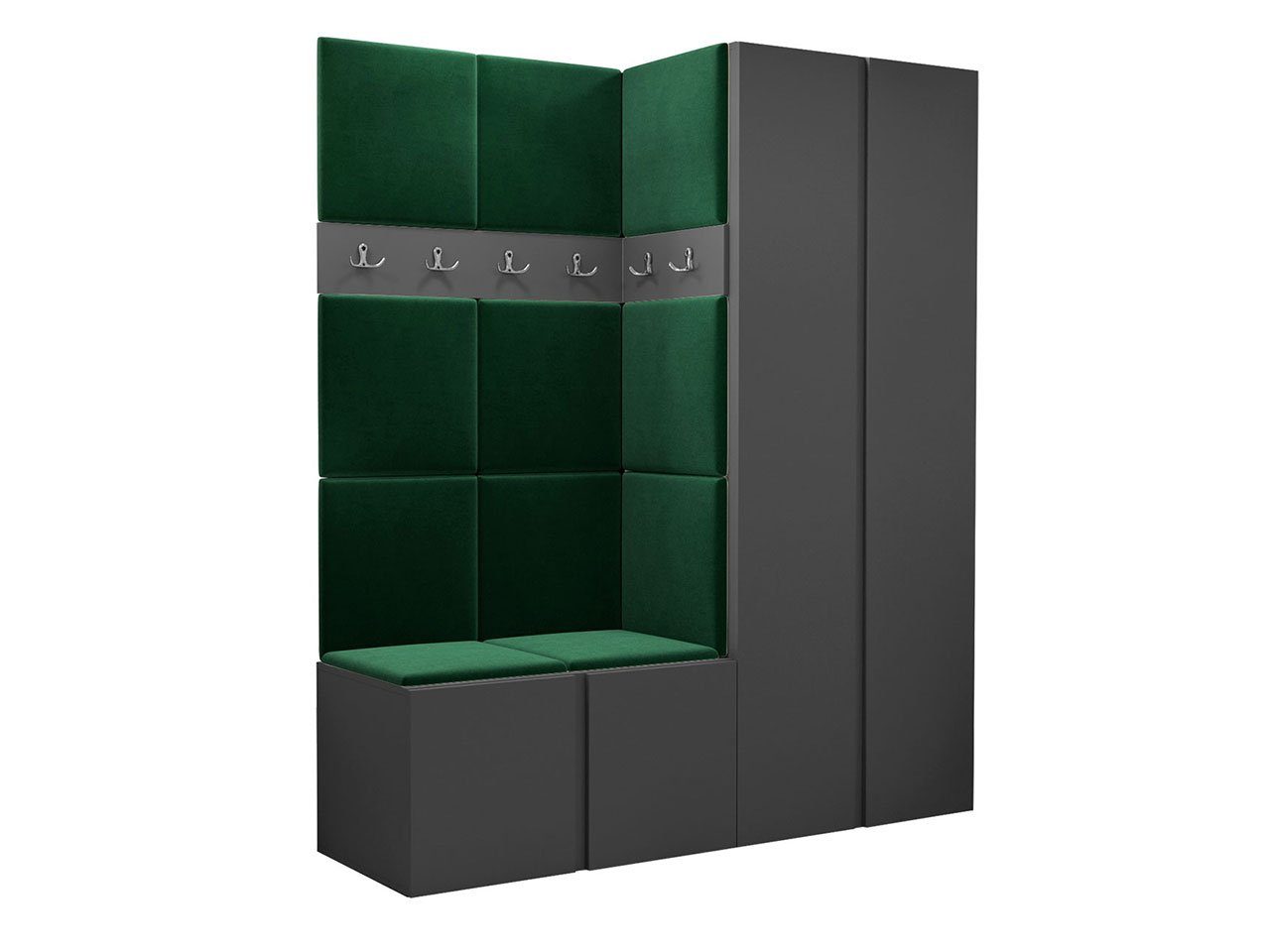 MIRJAN24 Garderoben-Set Orion III, (Komplett-Set, Kleiderschrank, günstig online kaufen