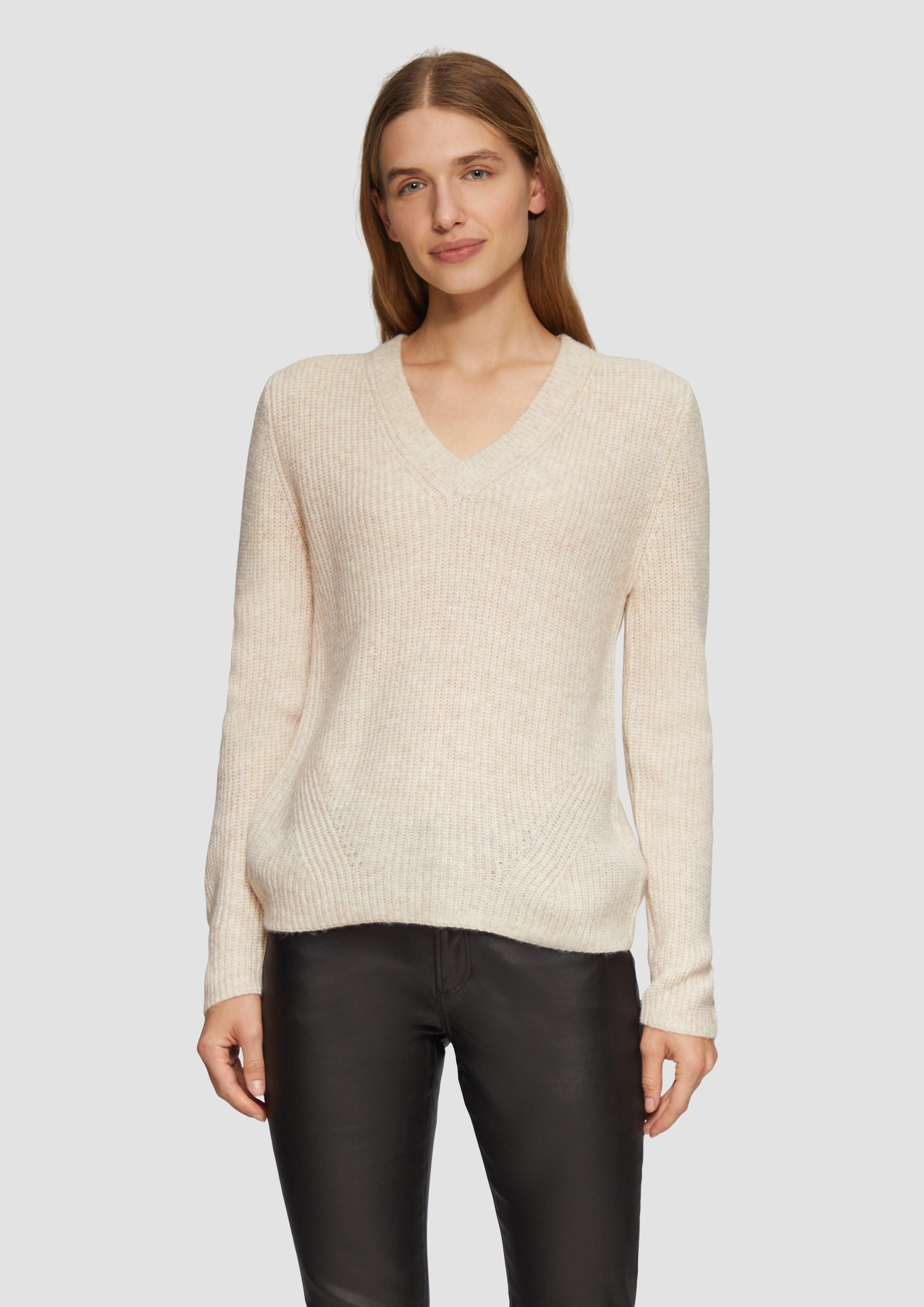 s.Oliver Strickpullover Strickpullover mit V-Ausschnitt und günstig online kaufen
