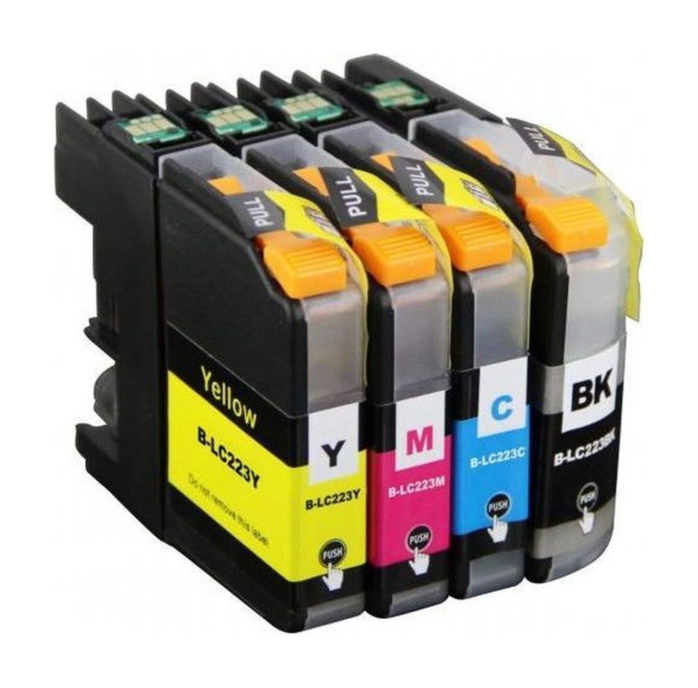 inkpro 4er Druckerpatronen Set LC-223 kompatibel mit Brother LC223 Tintenpatrone (für DCP-J4120 DW, DCP-J562 DW, MFC-J1140 W, MFC-J1150 DW, MFC-J1170 DW, MFC-J1180 DWT, MFC-J4420 DW, MFC-J4425 DW, MFC-J4620 DW, MFC-J4625 DW, MFC-J480 DW, MFC-J5320 DW, MFC