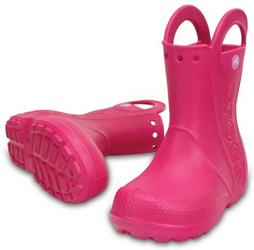 Crocs Handle It Rain Boot Kids Gummistiefel Regenstiefel, Matsch-Schuh, Regenschuh zum Schlupfen, mit Anziehlasche