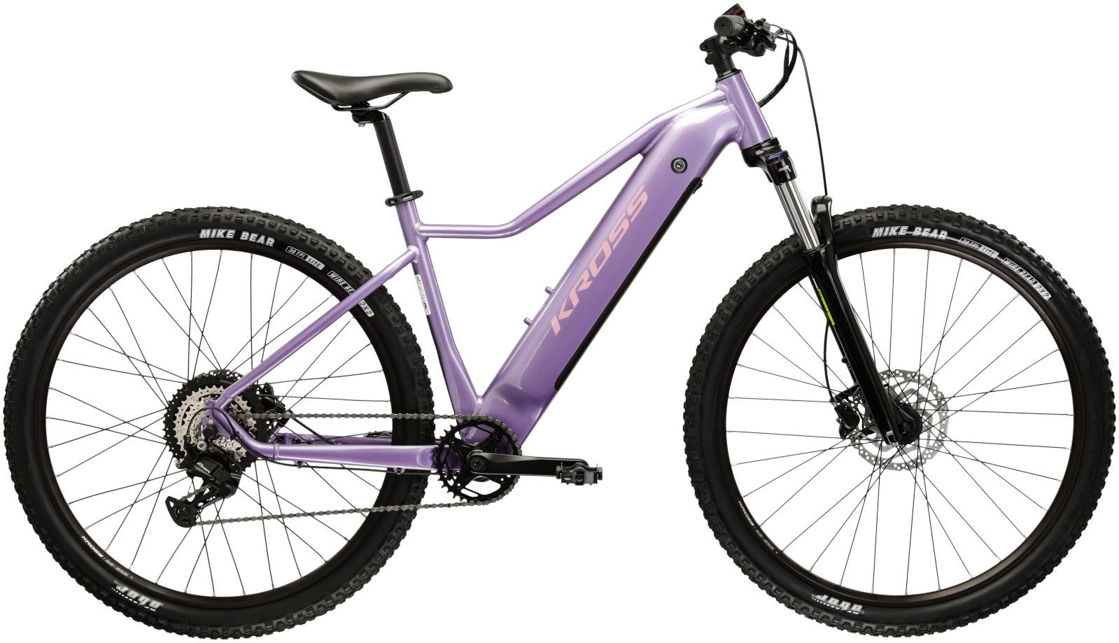 Kross E-Bike Mountainbike KROSS E-MTB Lea Boost 1.0 522 29" lila 8 Gänge, 8 Gang Shimano ESSA U2000 Schaltwerk, Kettenschaltung, Heckmotor, 522 Wh