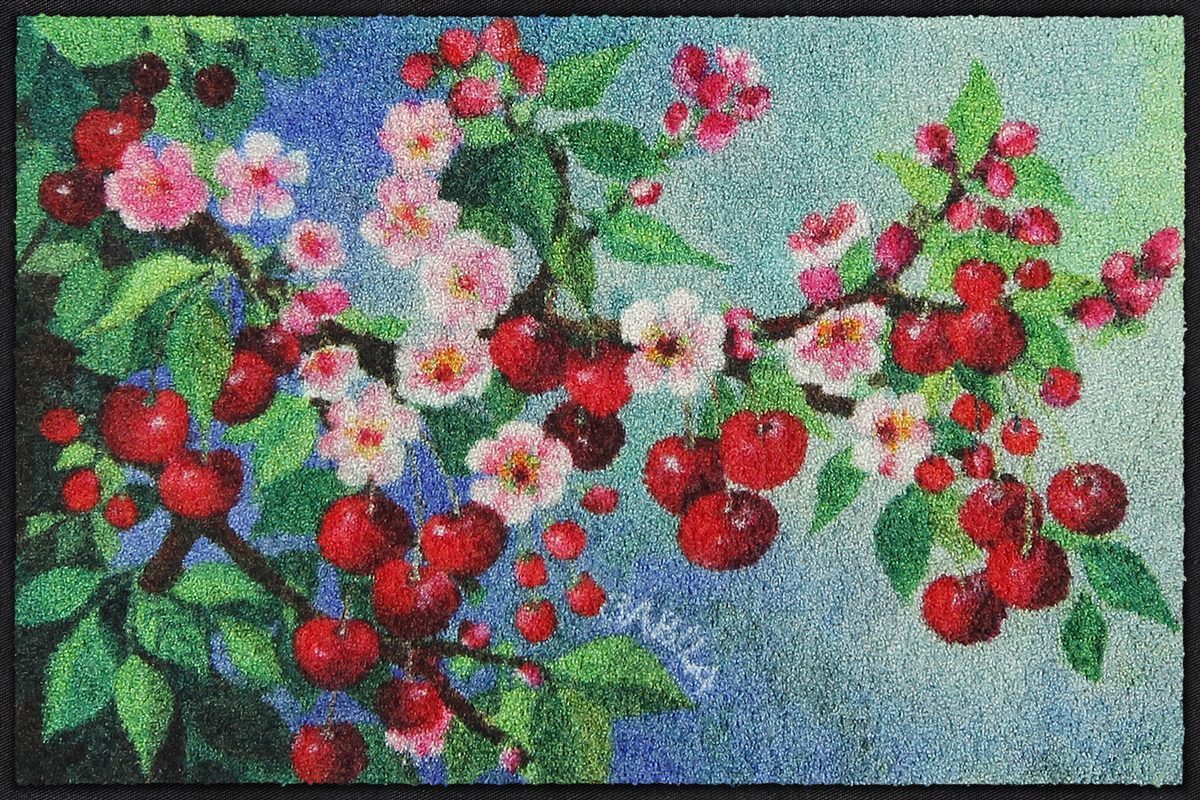 Salonloewe Fußmatte Fußmatte 50x75 Cherry Dream, Eingangsmatte normal, Höhe: 500 mm