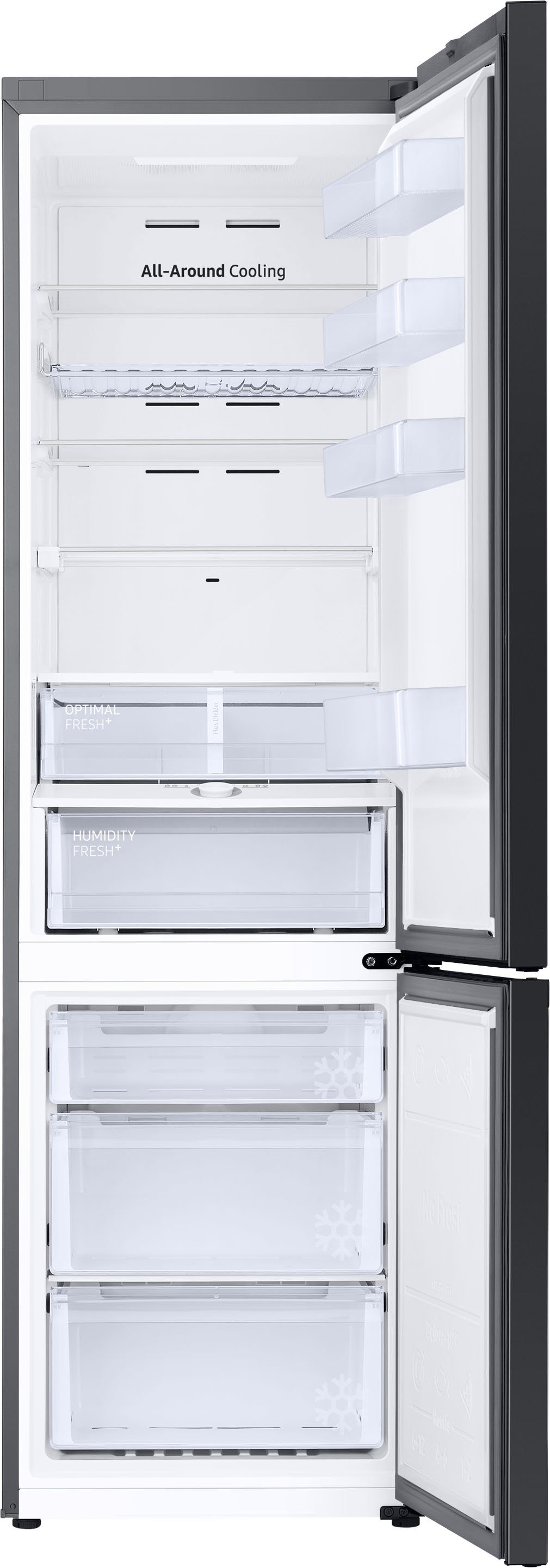 Samsung Kühl-/Gefrierkombination Bespoke RL38A6B6C41, 203 cm 59,5 cm hoch, breit