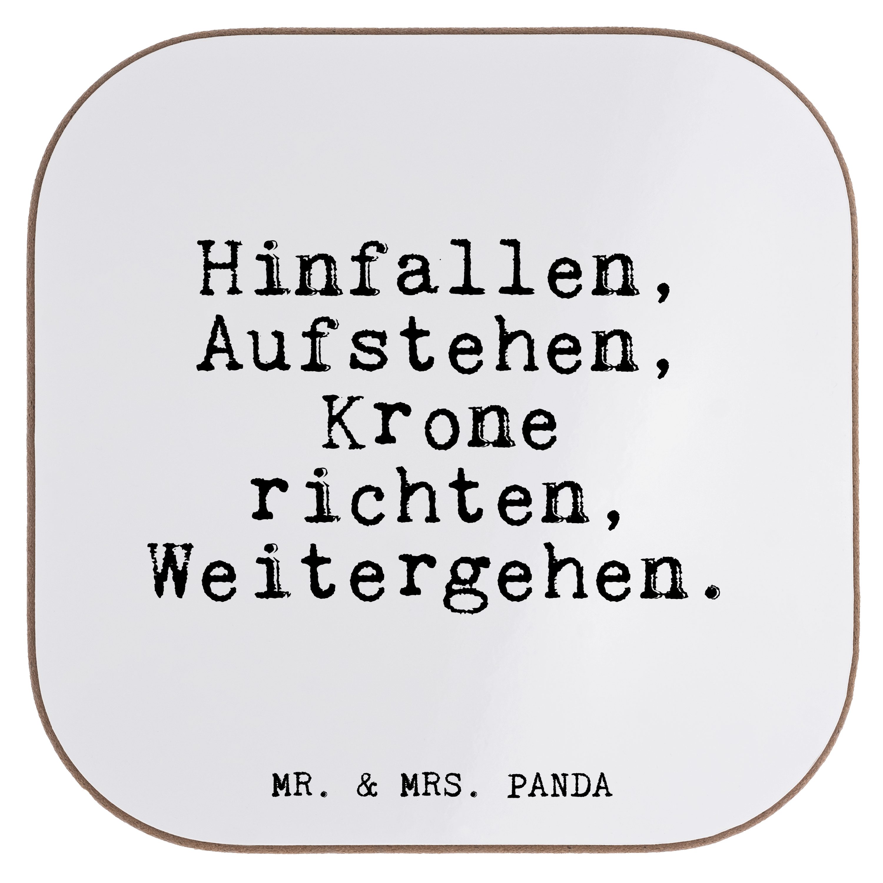 Mr. & Mrs. 1-tlg. Krone Getränkeuntersetzer - Gl, - richten,... Aufstehen, Weiß Geschenk, Panda Frauen, Hinfallen