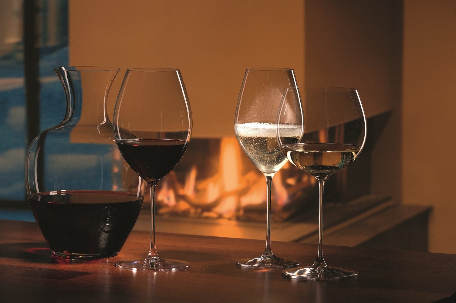 RIEDEL THE WINE GLASS COMPANY Weinglas Riedel Veritas Viognier/Chardonnay 381 ml 2er Set, Kristallglas