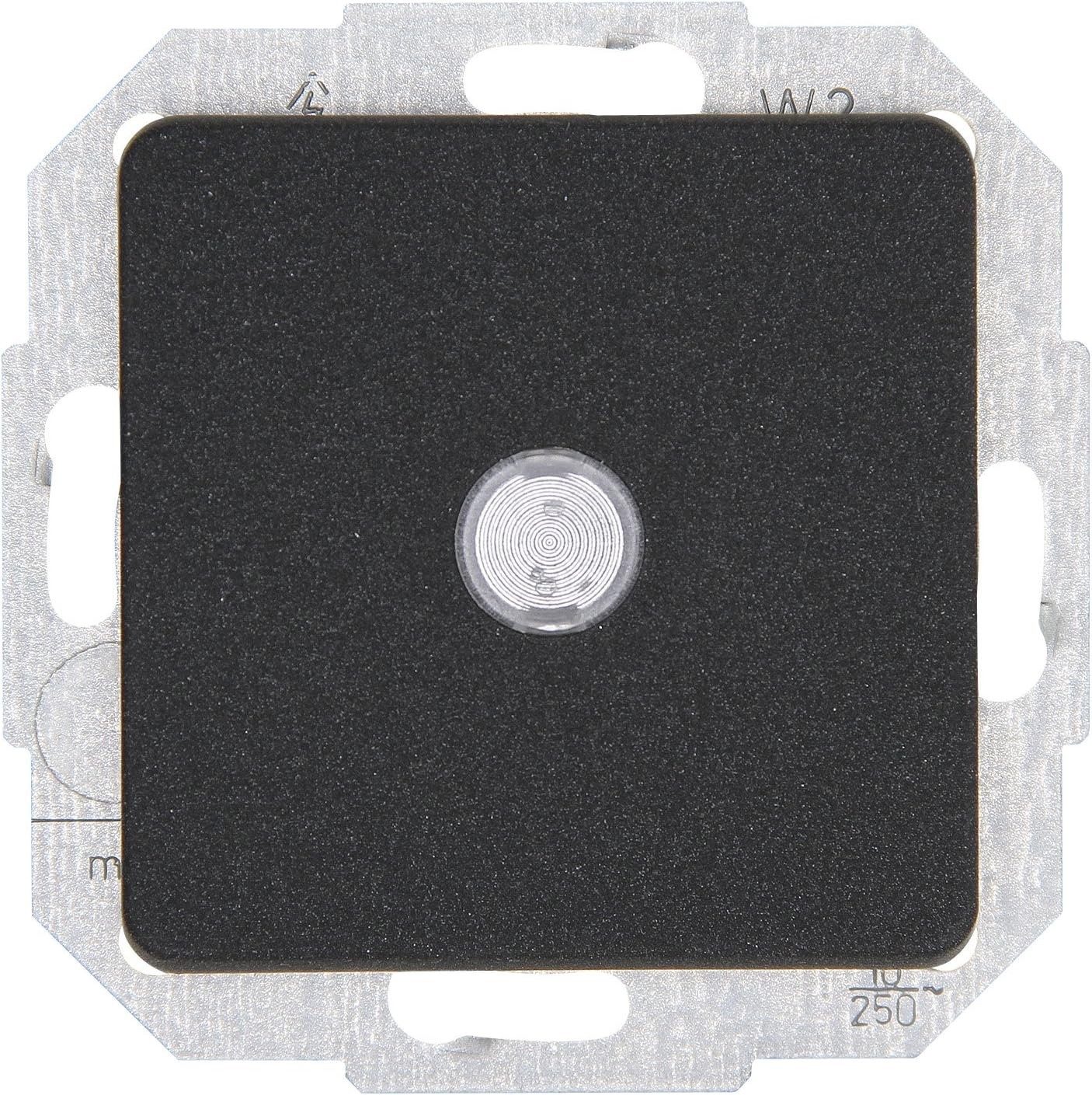 Kopp Schalter Kopp Wechselschalter Kontrollschalter beleuchtet Anthrazit 619365086 (Nein Plug), mit EIN AUS