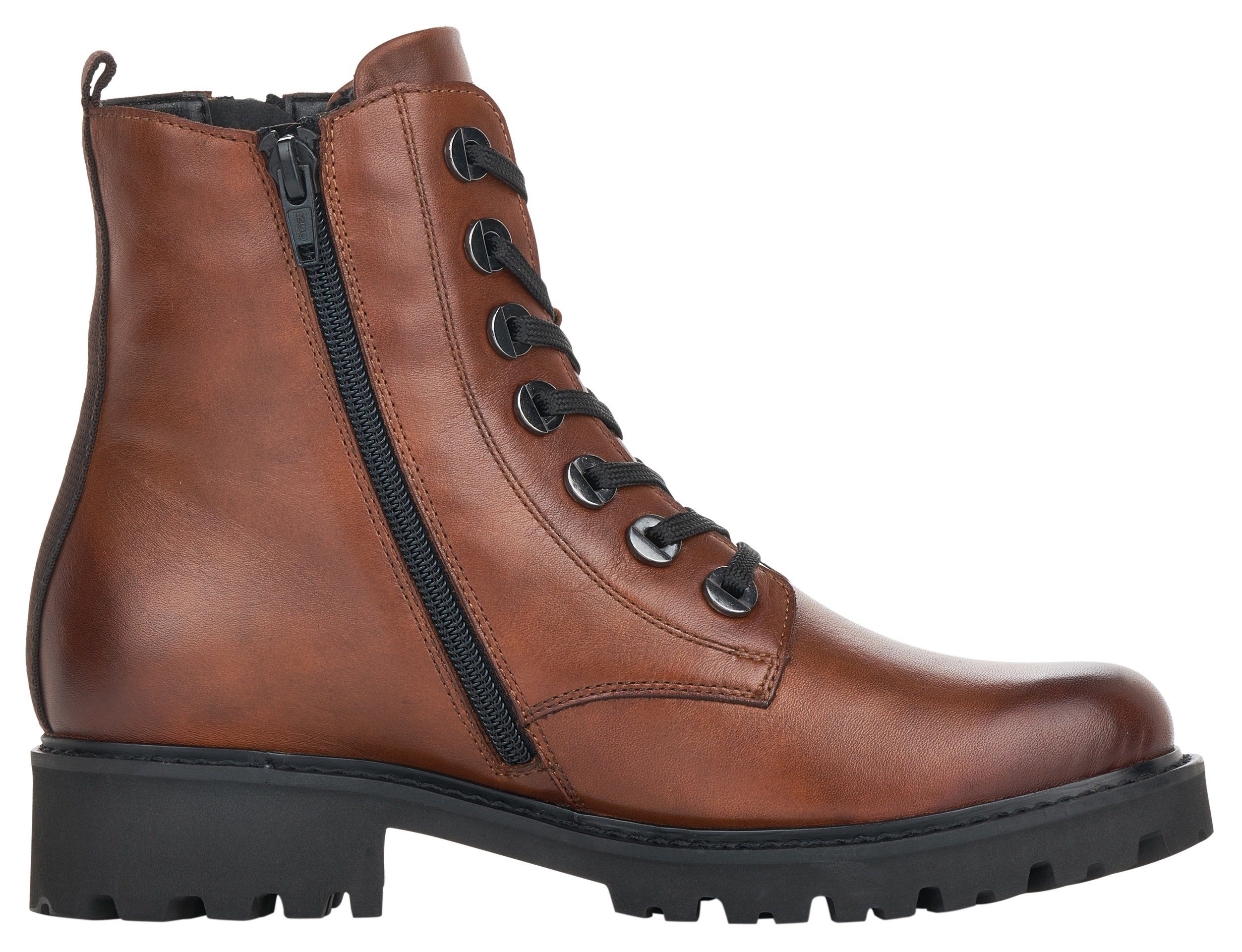 rockigen braun Remonte Schnürboots Look im