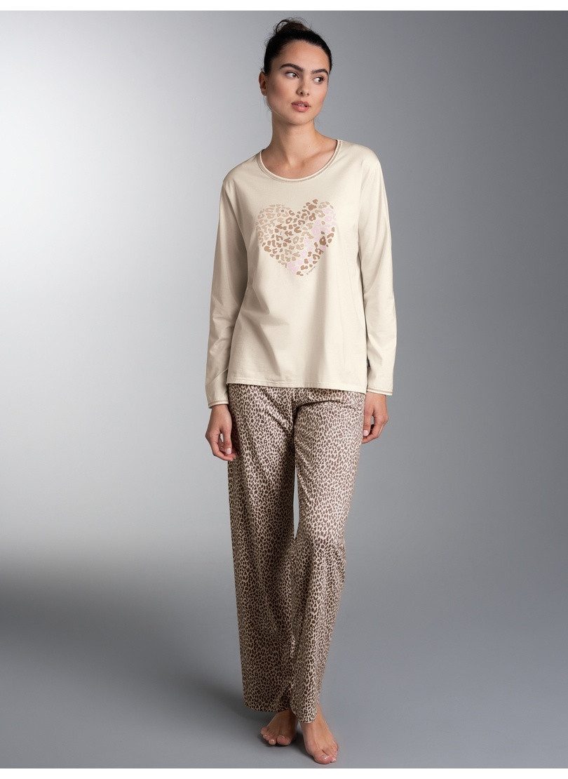 Trigema Schlafanzug TRIGEMA Pyjama im Leo-Stil (1 tlg)