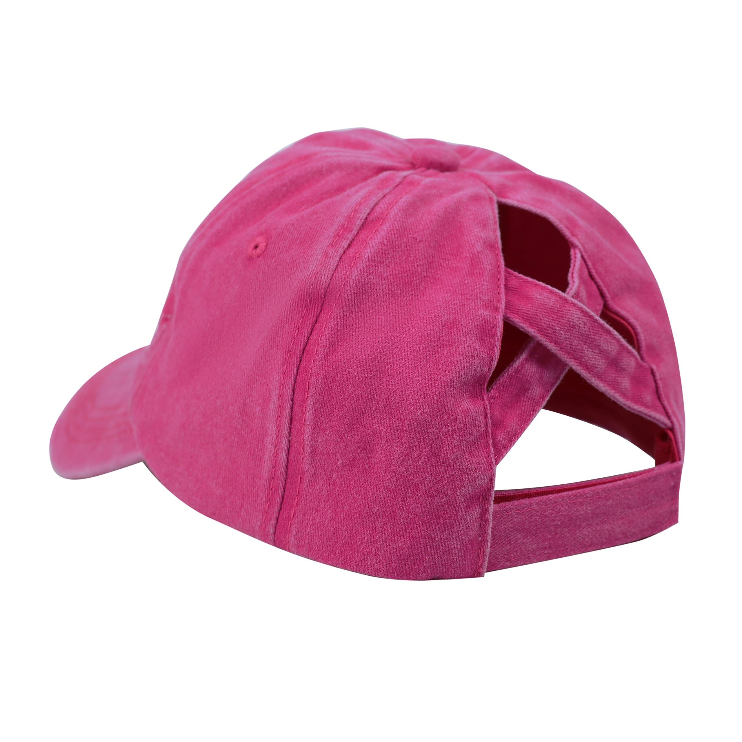 Zaewry Baseball Cap Pferdeschwanz Baseballkappe Damen Sommer Einstellbare Schnell trocknende Atmungsaktiv Baseballmütze Unisex Criss Cross Hüte – Bild 3 von 5