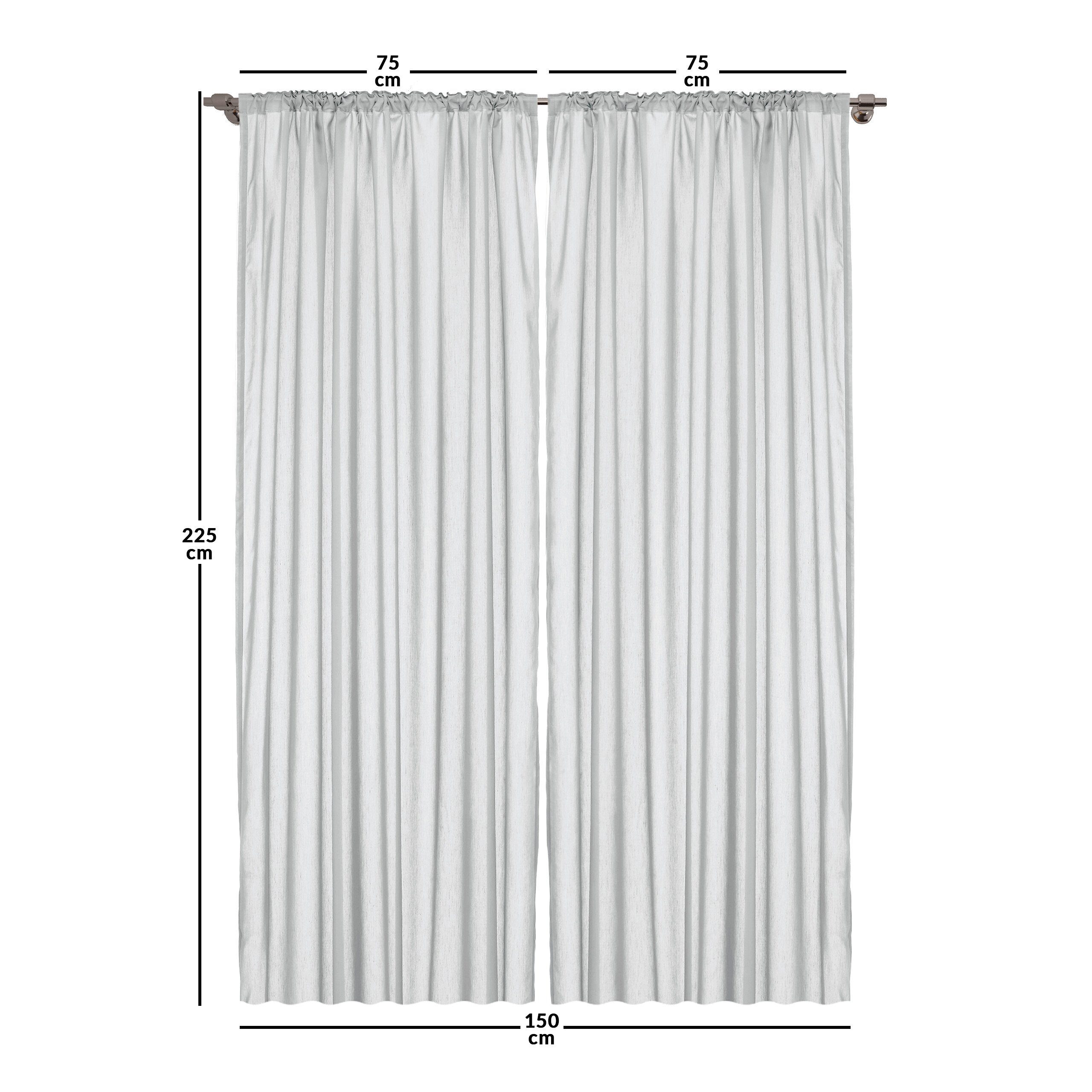 Gardine Vorhang für Wohnzimmer Schlafzimmer Microfaser, Dekor, Abakuhaus, Blumen Gekritzel-Bouquets Buntes