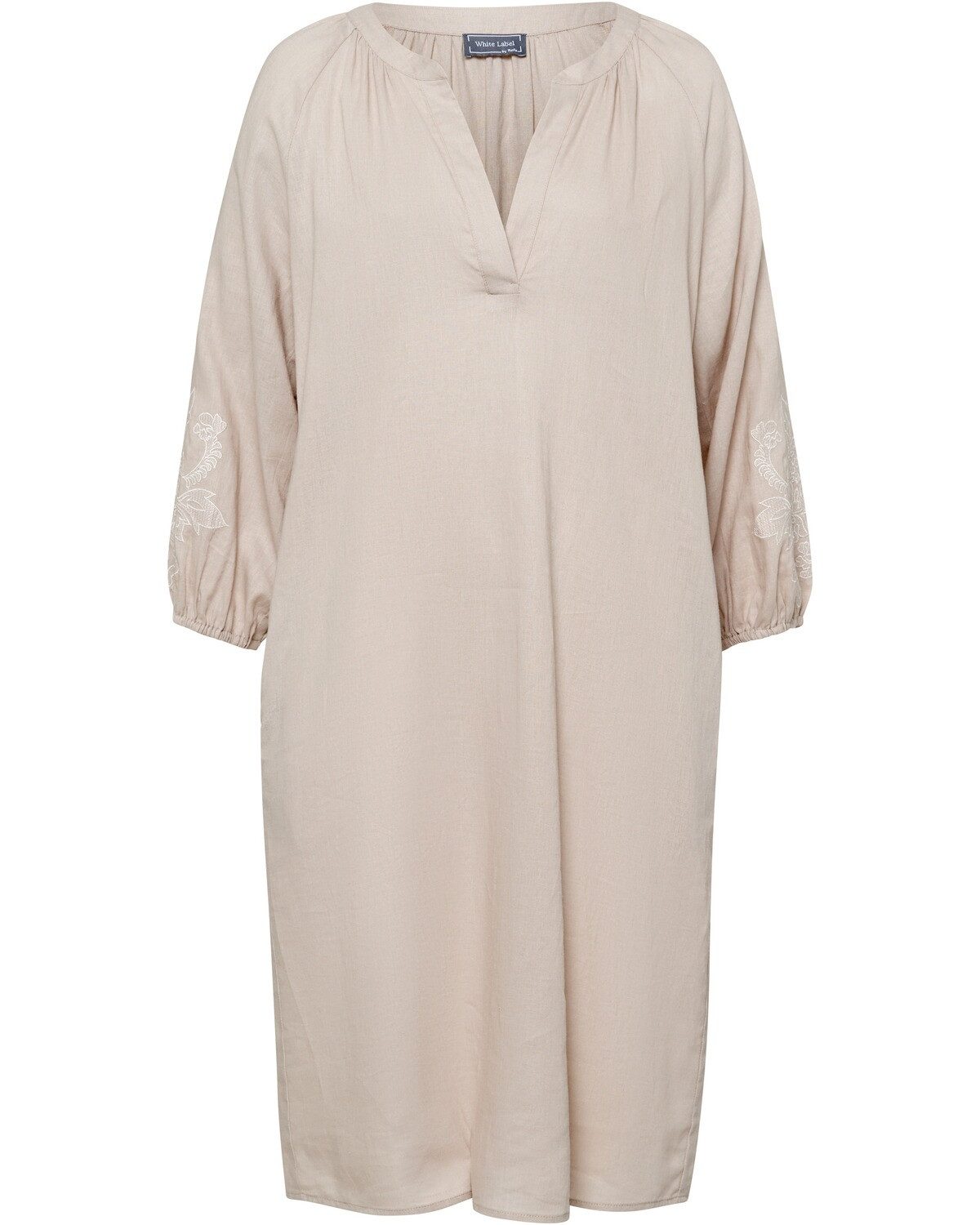 Midikleid Kleid mit Ärmelstick