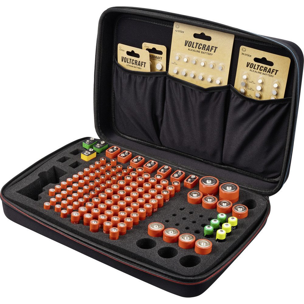 VOLTCRAFT VOLTCRAFT BB-146-1 Batteriekoffer 146x Micro (AAA), Mignon (AA), Baby Batterie
