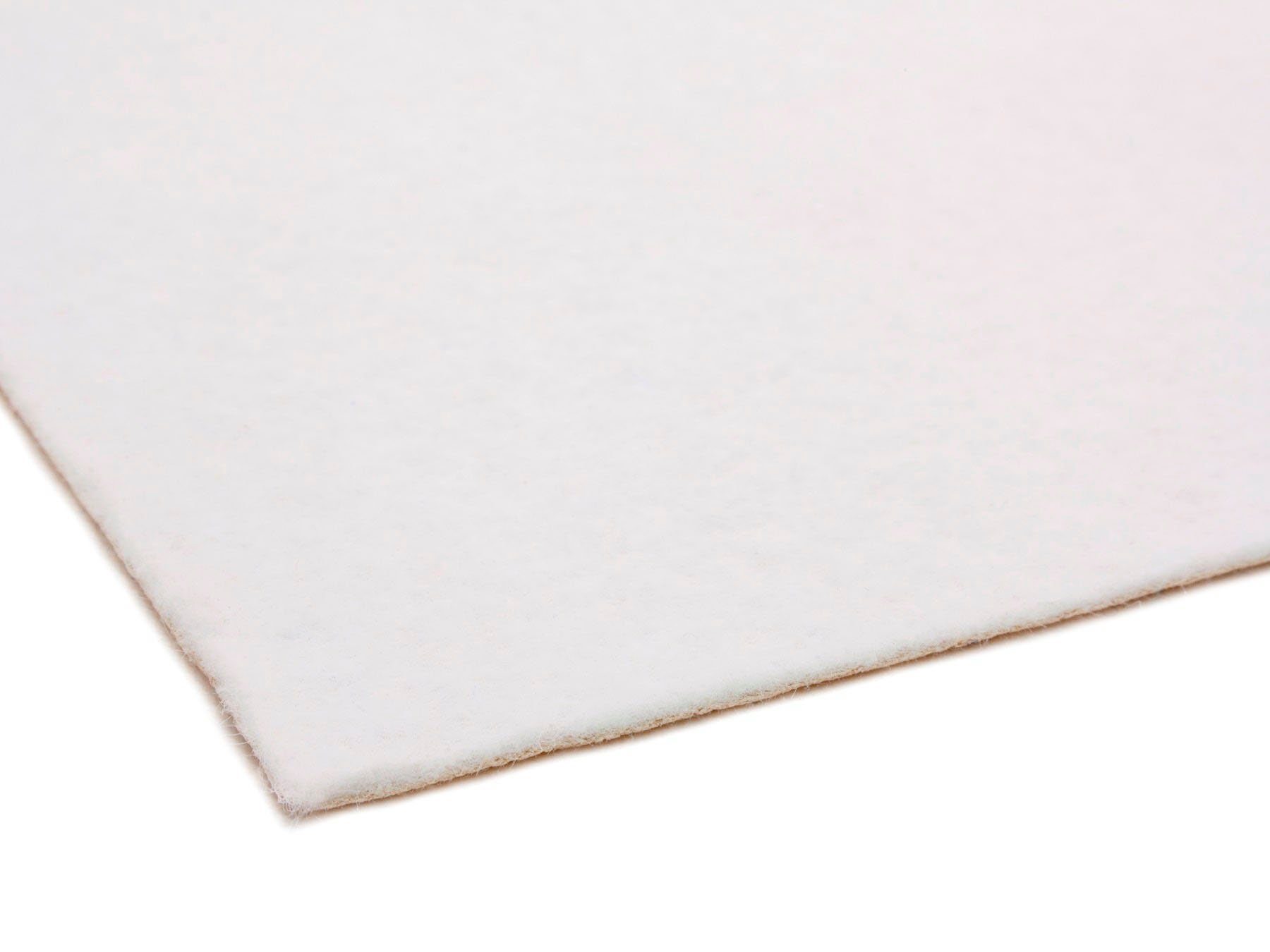 2,6 cm, Höhe: Uni-Farben PODIUM, 150 rechteckig, weiß mm, Eventteppich Nadelfilz, Primaflor-Ideen Läufer Breite Textil, in robuster
