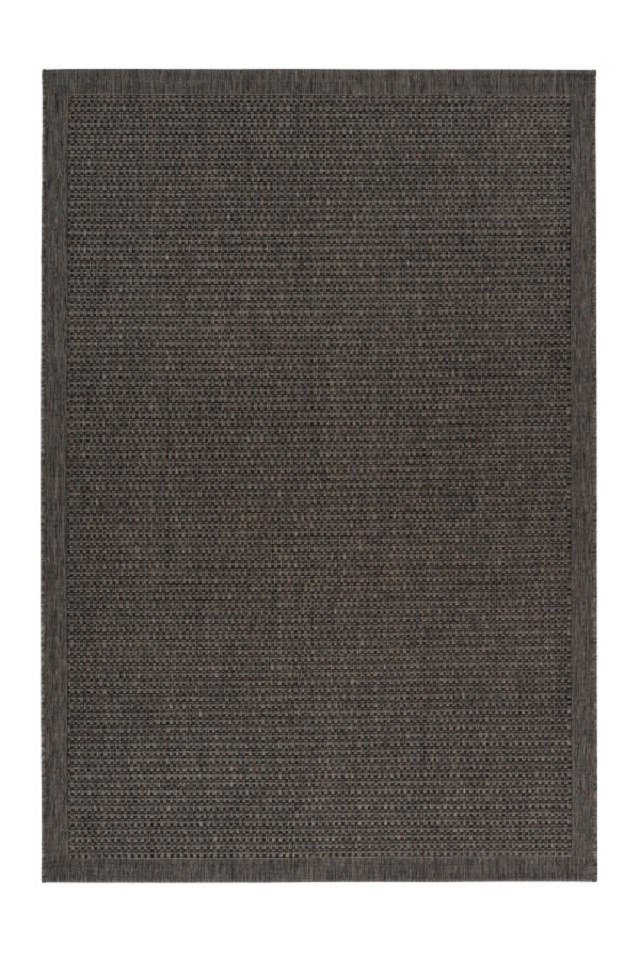 Teppich Teppich modern taupe, 7 mm, pflegeleicht, Design, Outdoor, robust, Höhe: Indoor, Rechteckig, LALEE, Flachgewebe, uni