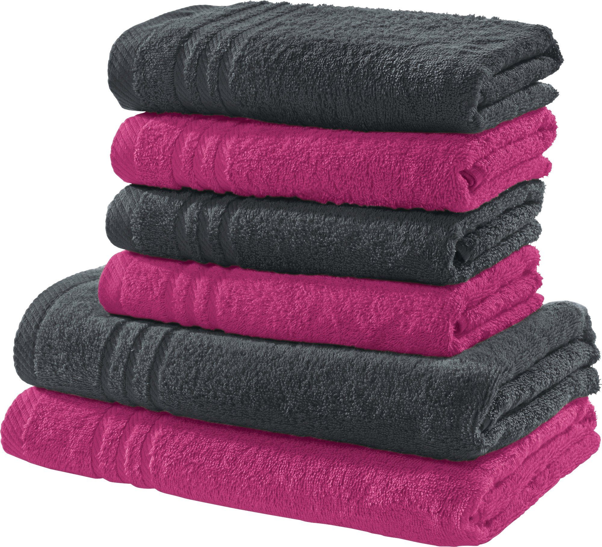 Ausgezeichnete Qualität Rosa Handtuch-Sets online kaufen | OTTO
