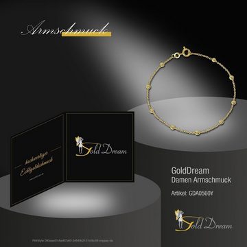 GoldDream Goldarmband GoldDream Armband Kugeln 18,5cm (Armband), Damen Armband (Kugeln) ca. 18,5cm, 333 Gelbgold - 8 Karat, Farbe: gold
