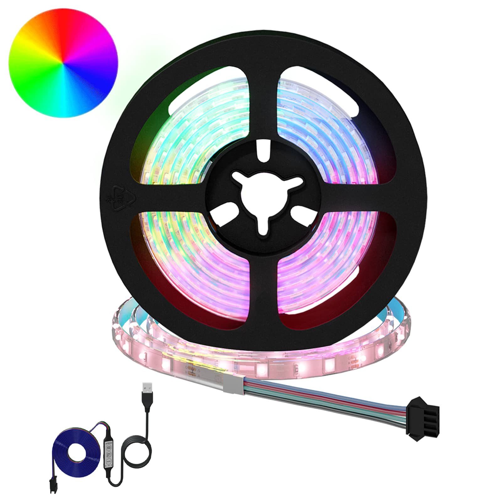 vidaXL Lichterschlauch LED Streifen 2 pcs Schwarz und Transparent 1300 mm