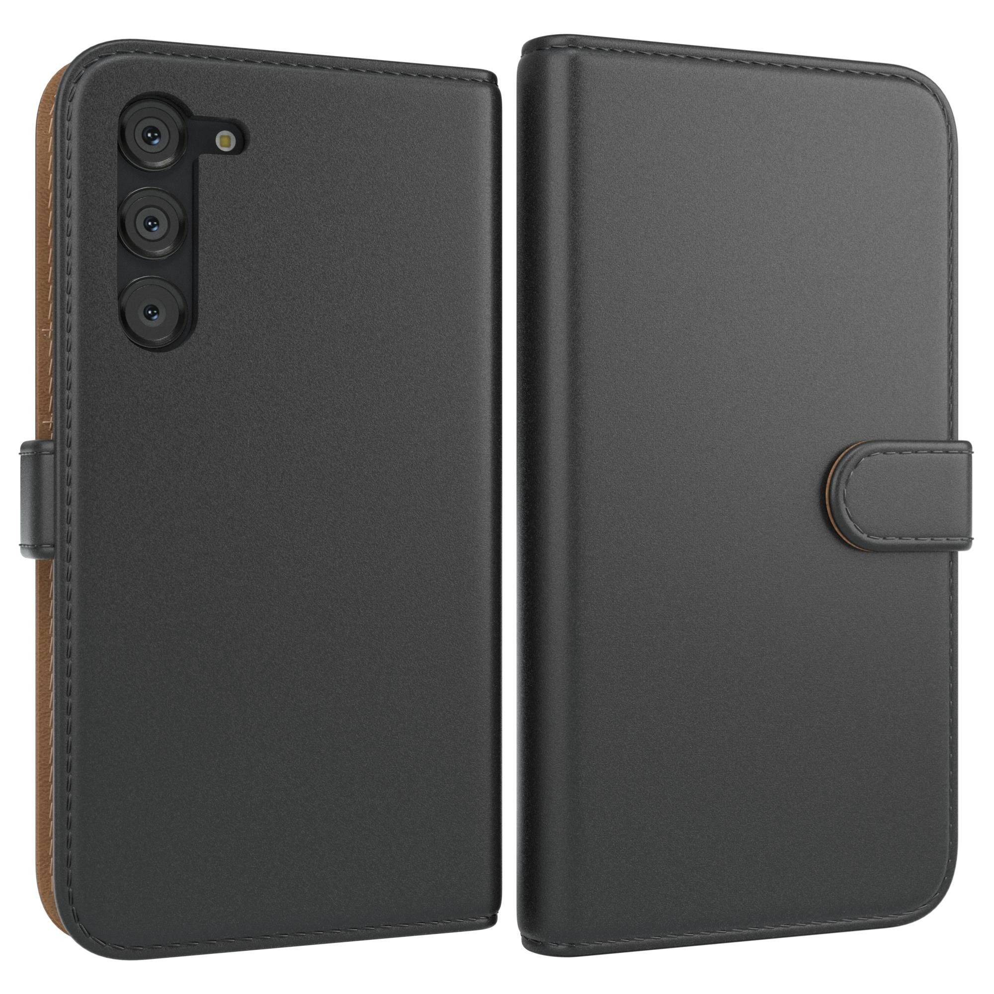 EAZY CASE Handyhülle Uni Bookstyle für Samsung Galaxy S23 Plus 6,6 Zoll, Schutzhülle mit Standfunktion Kartenfach Handytasche aufklappbar Etui