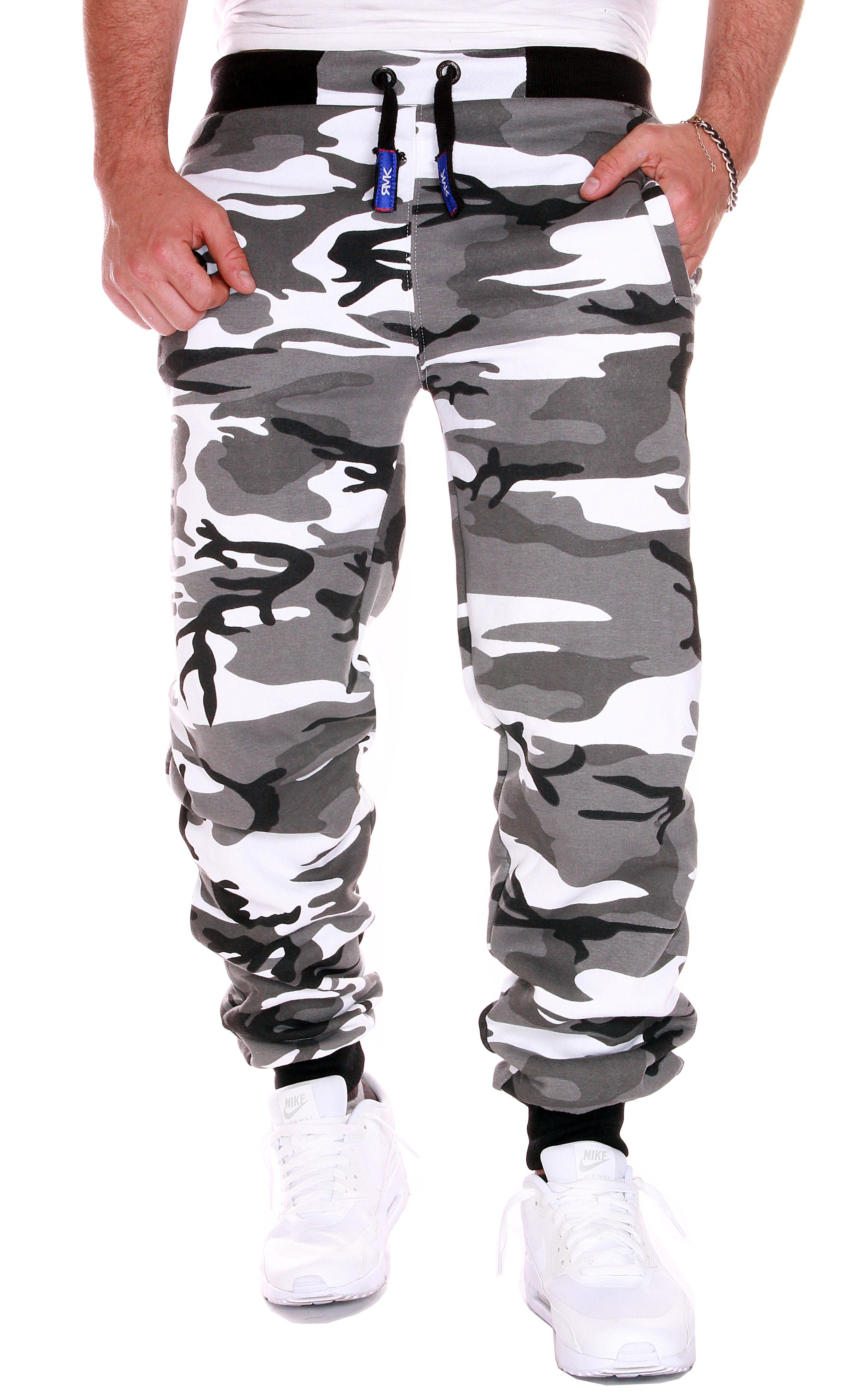 RMK Jogginghose Herren Trainingshose Fitnesshose Sport Hose Sweatpants Camouflage