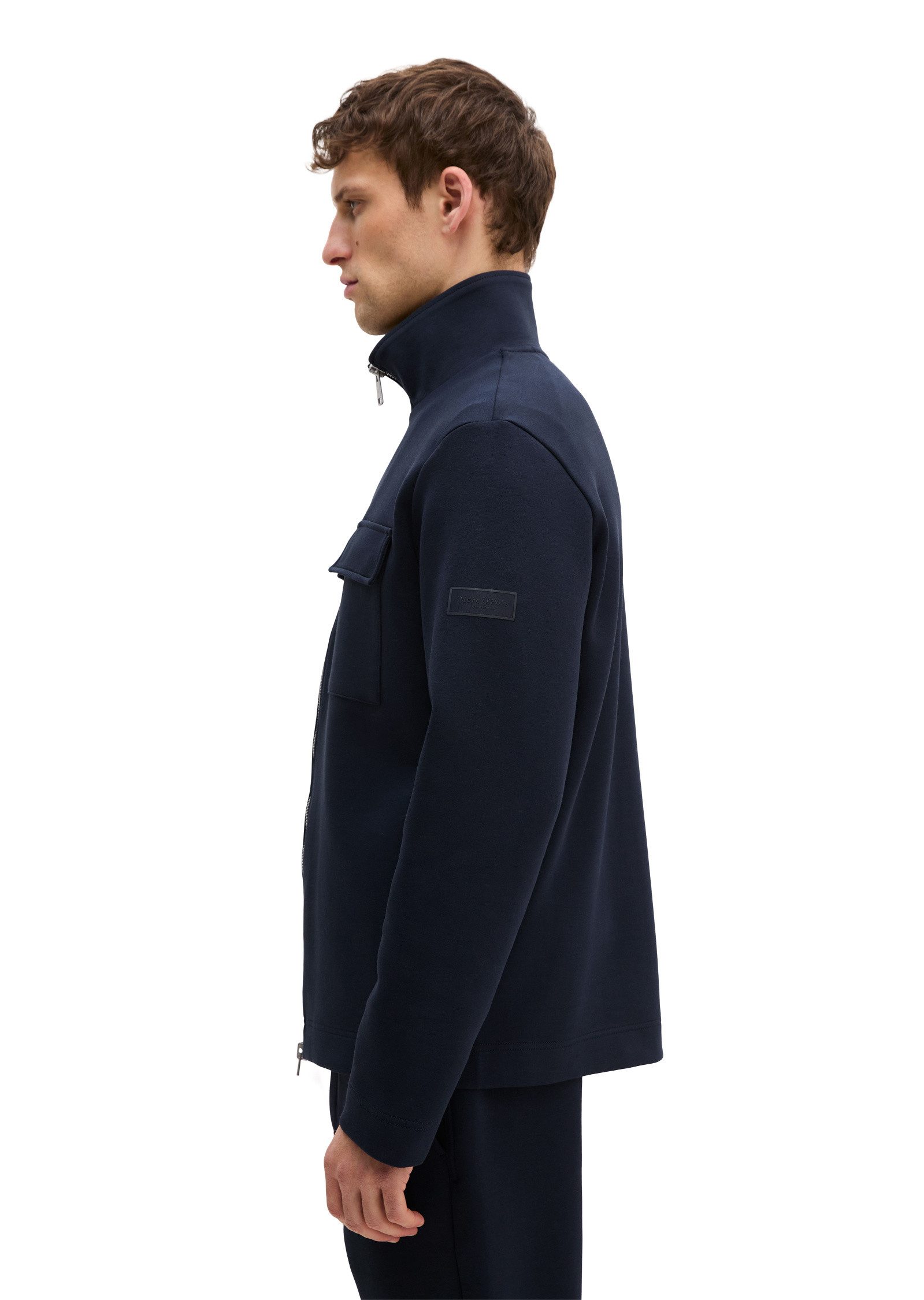 Marc O'Polo Sweatjacke in hochwertigem Scuba-Interlock-Sweat günstig online kaufen