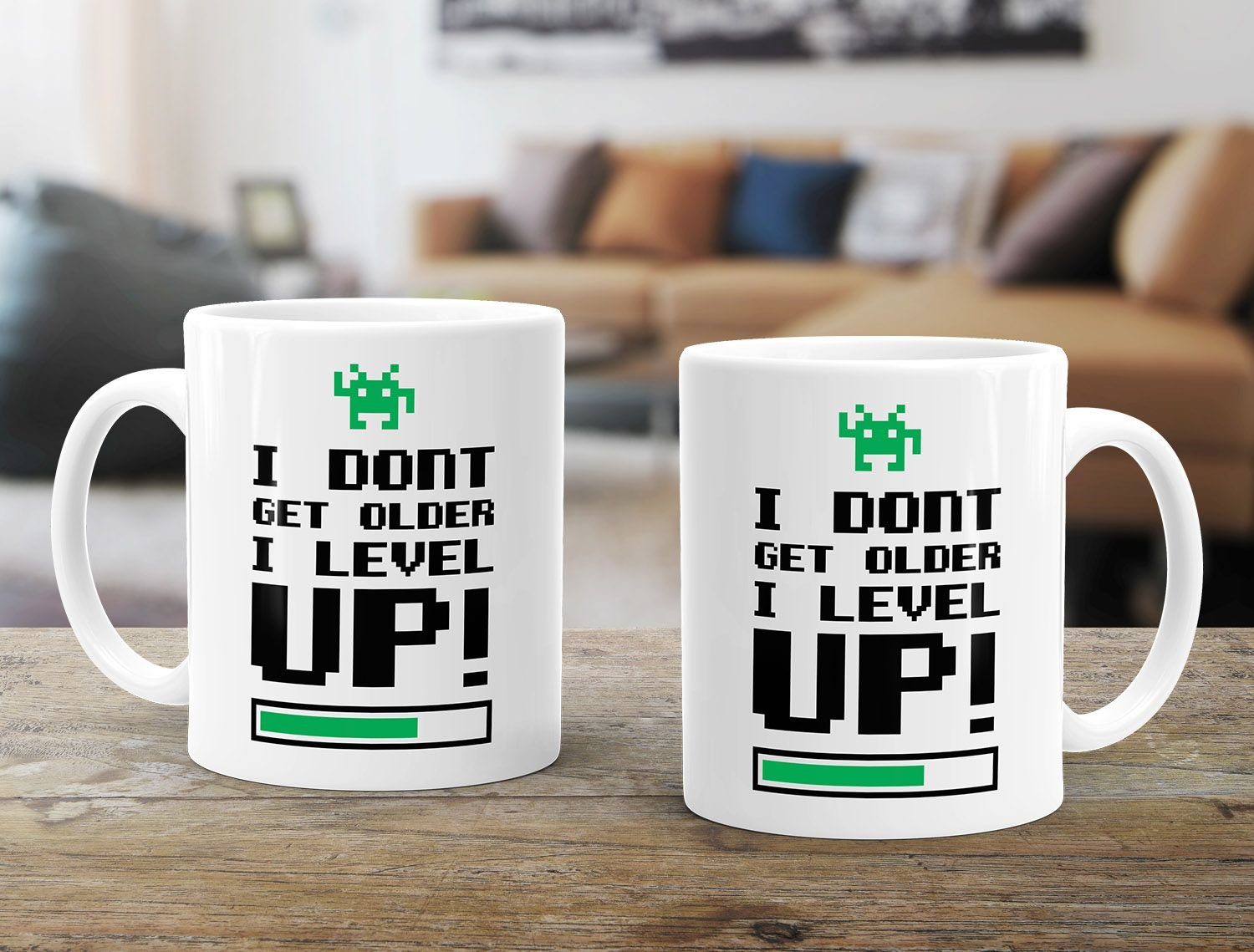 MoonWorks Tasse Kaffeetasse I dont get older I level up Gamer Spruchtasse Geburtstagstasse MoonWorks®, Keramik