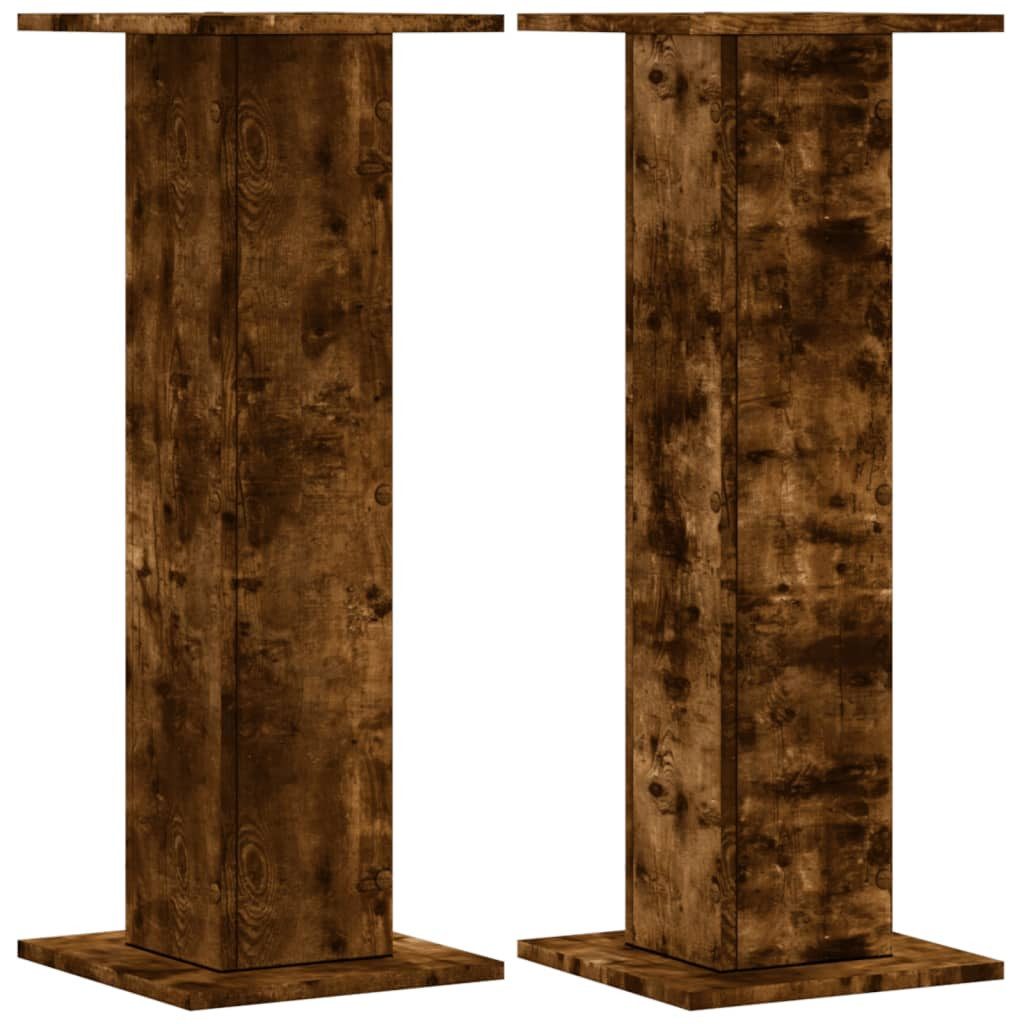 vidaXL Blumenständer Pflanzenständer 2 Stk. Räuchereiche günstig online kaufen