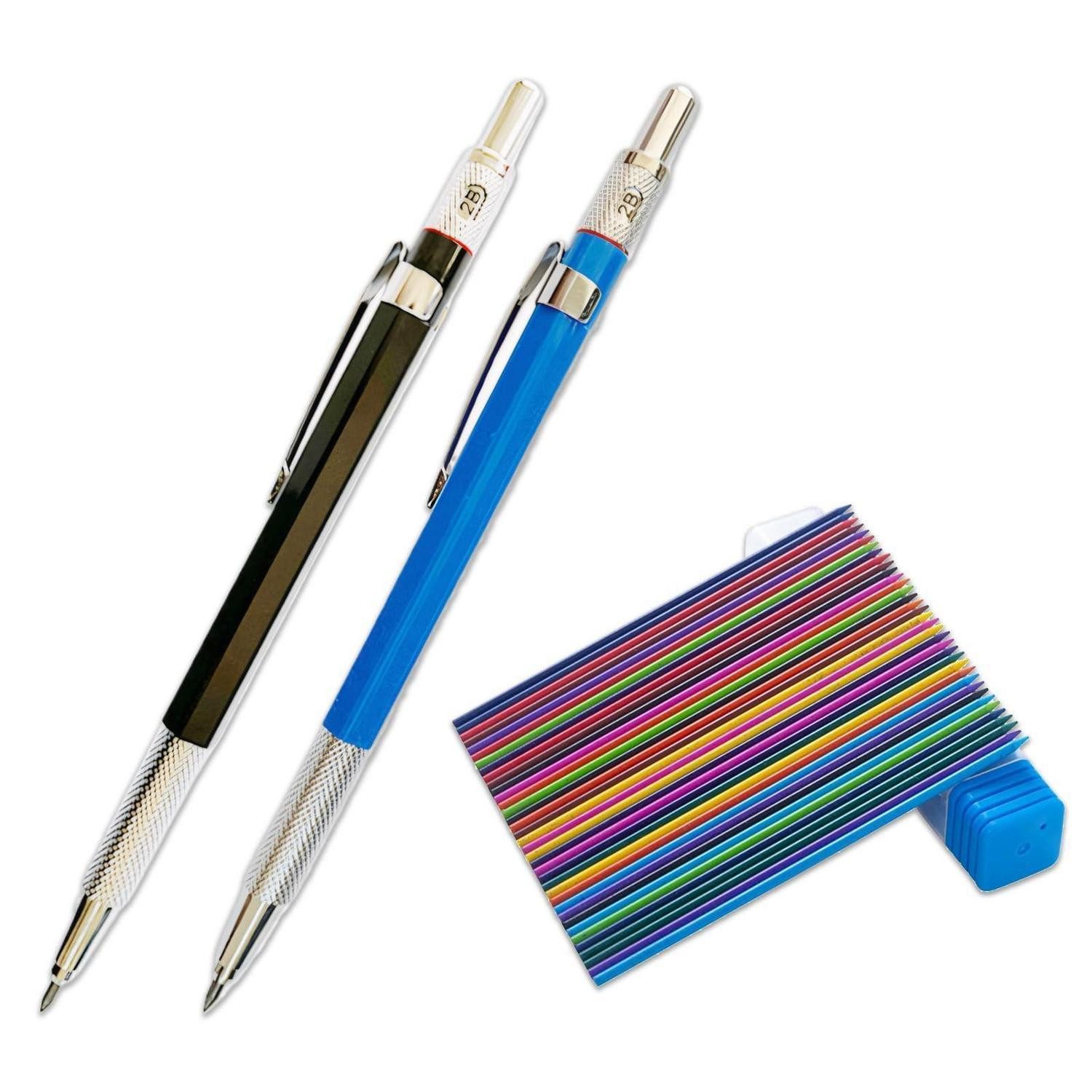 LuxusKollektion Druckbleistift Druckbleistift Set 2 Stk. Schwarz Blau Bunt