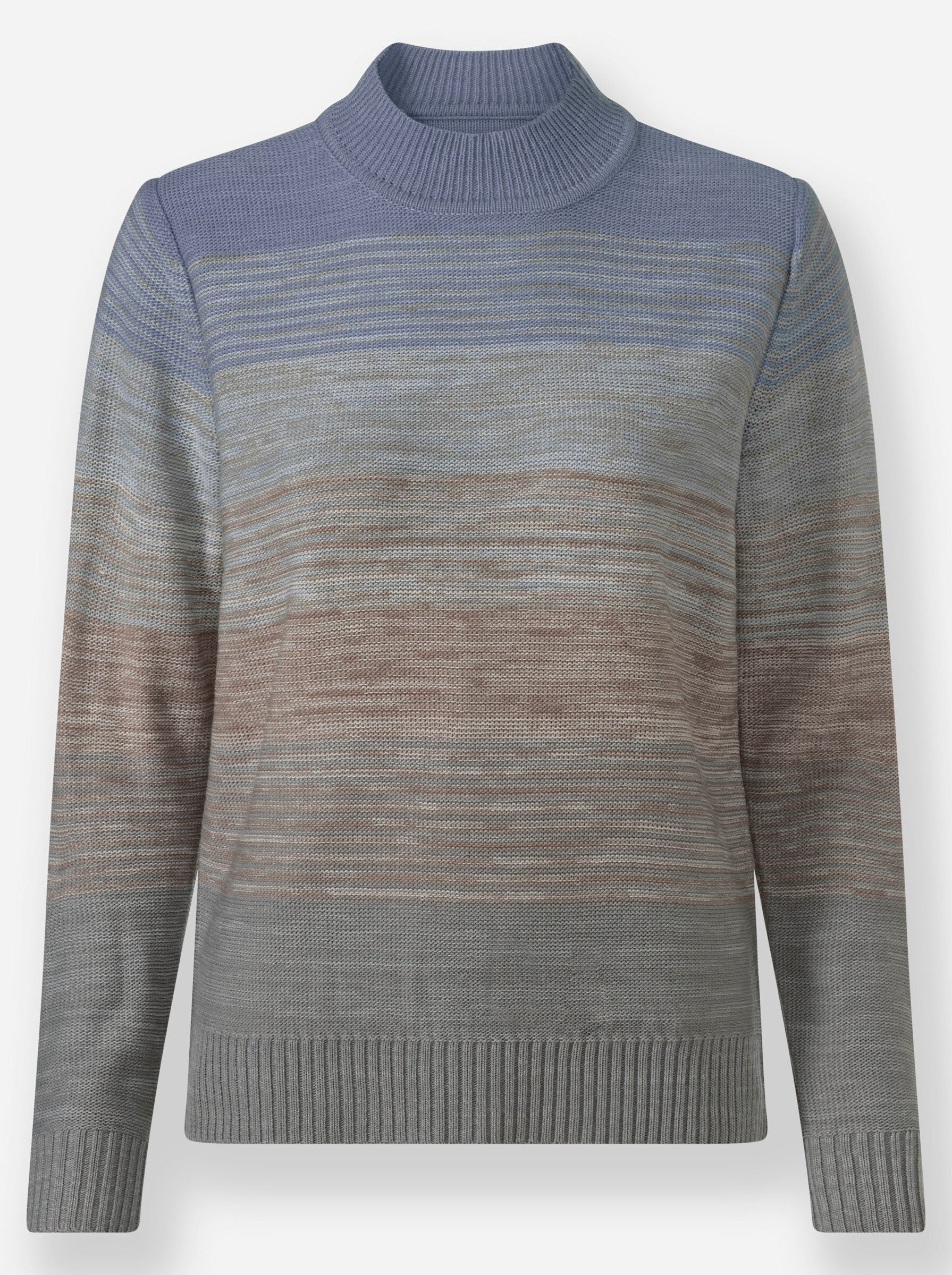 Strickpullover Pullover Langarm Links-Strick